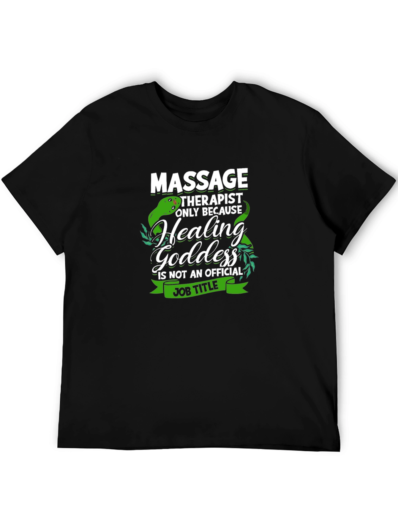 Black Massage Therapist Healing Goddess T-Shirt view 5
