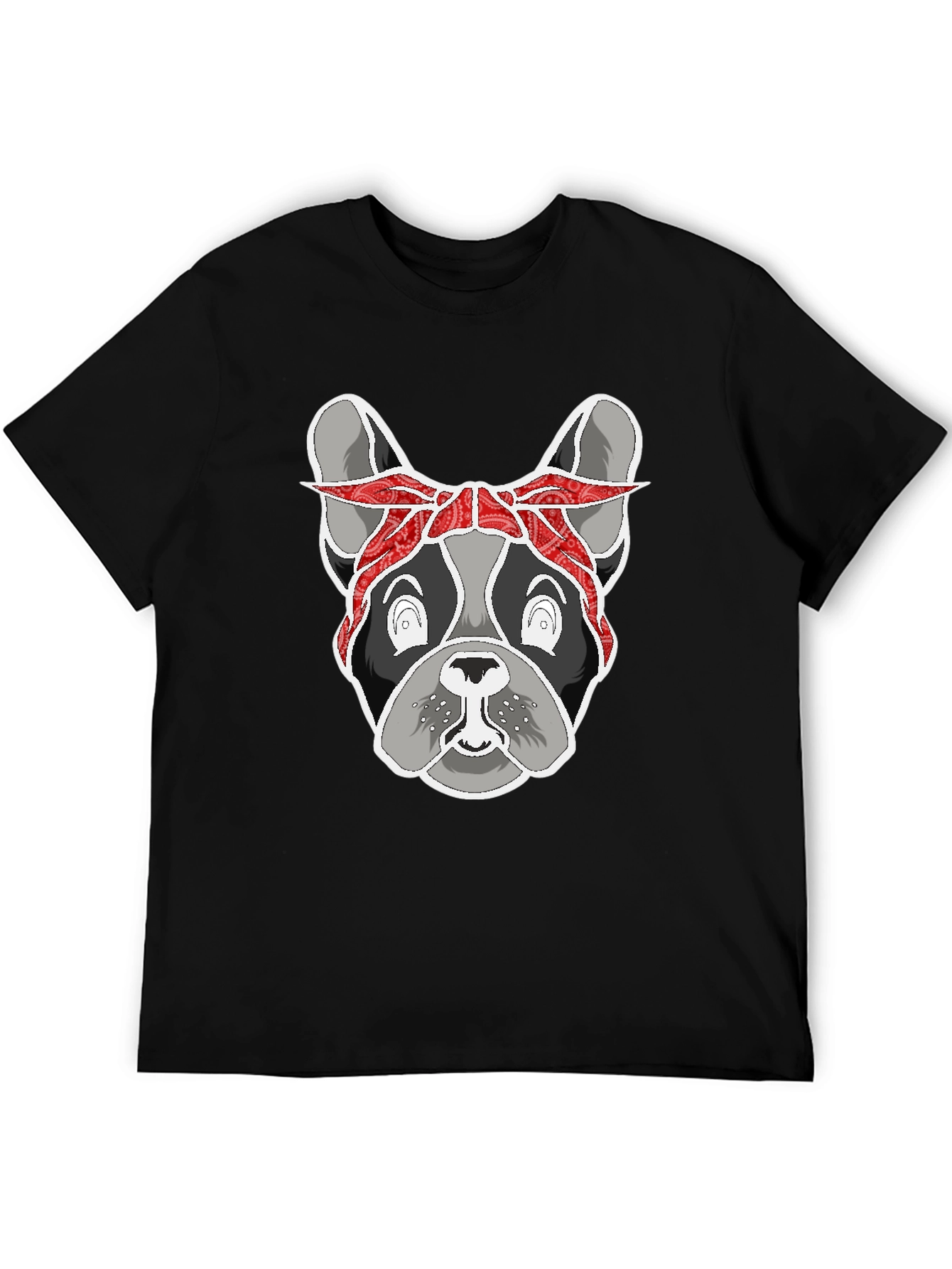 Black Gangster Bulldog Graphic Tee - Unisex view 5