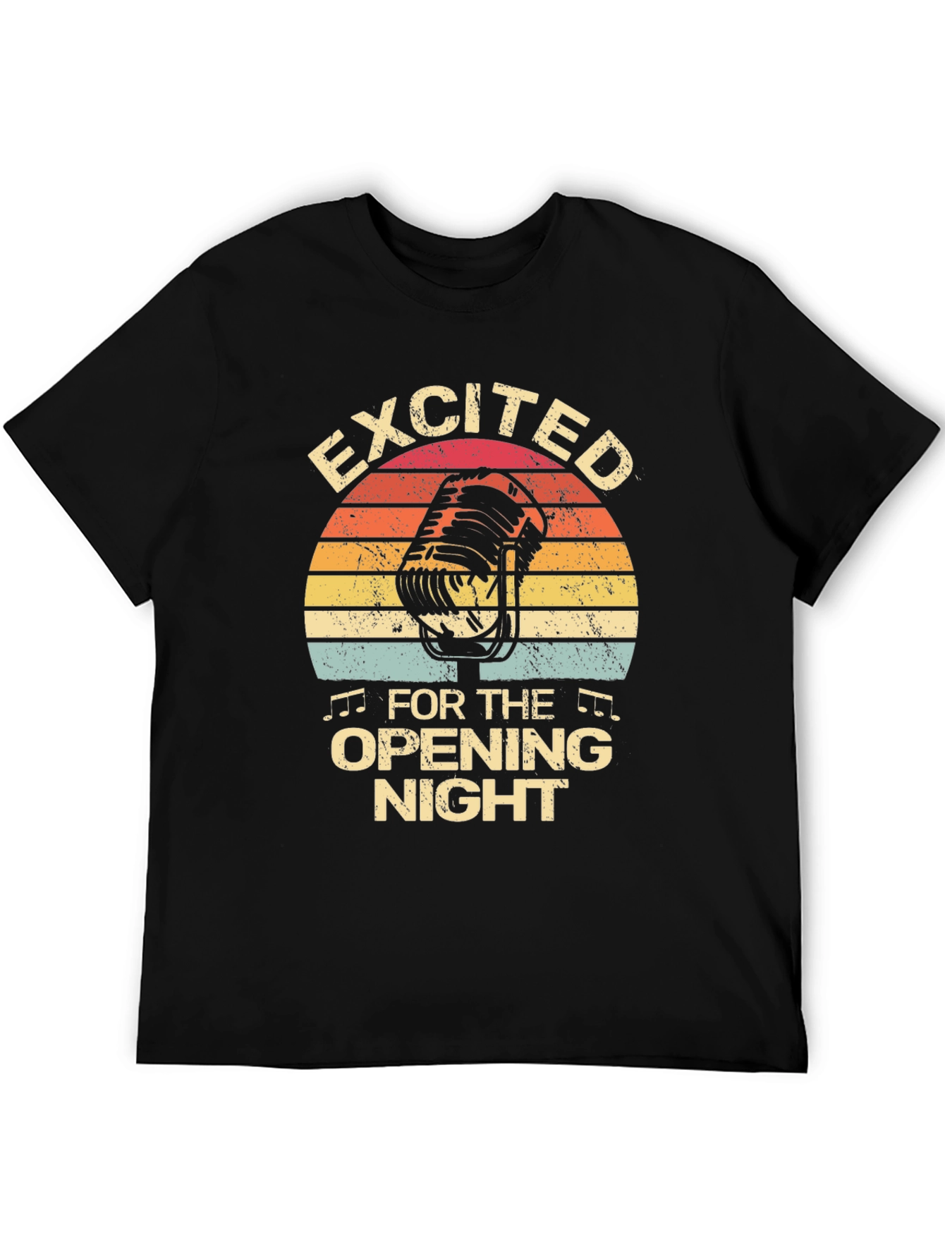Black Excited For Opening Night Black T-Shirt view 5