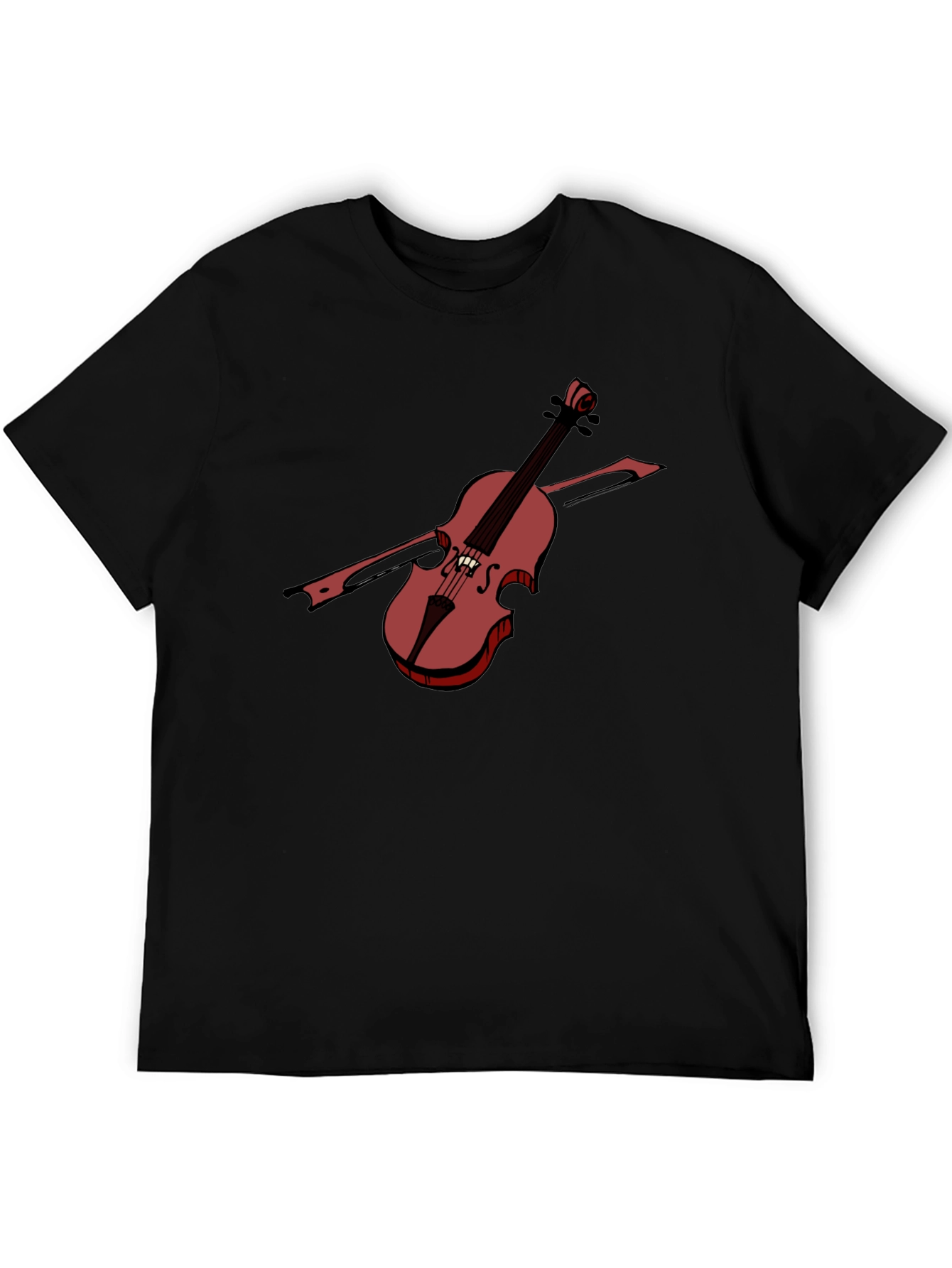 Black Violin Graphic Tee - Classic Musician Style view 5