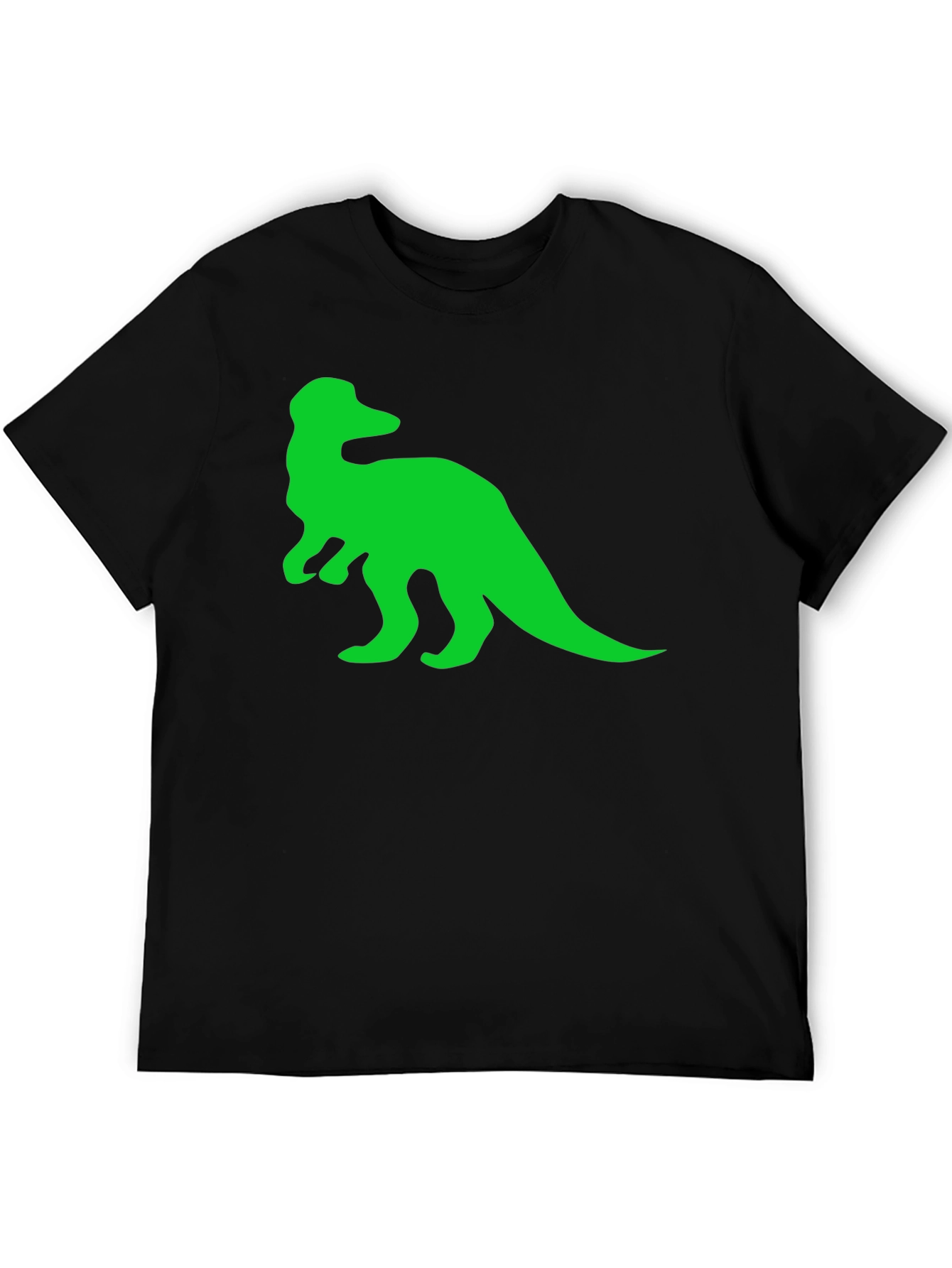 Black Dino Graphic Tee - Black Cotton Comfort view 5