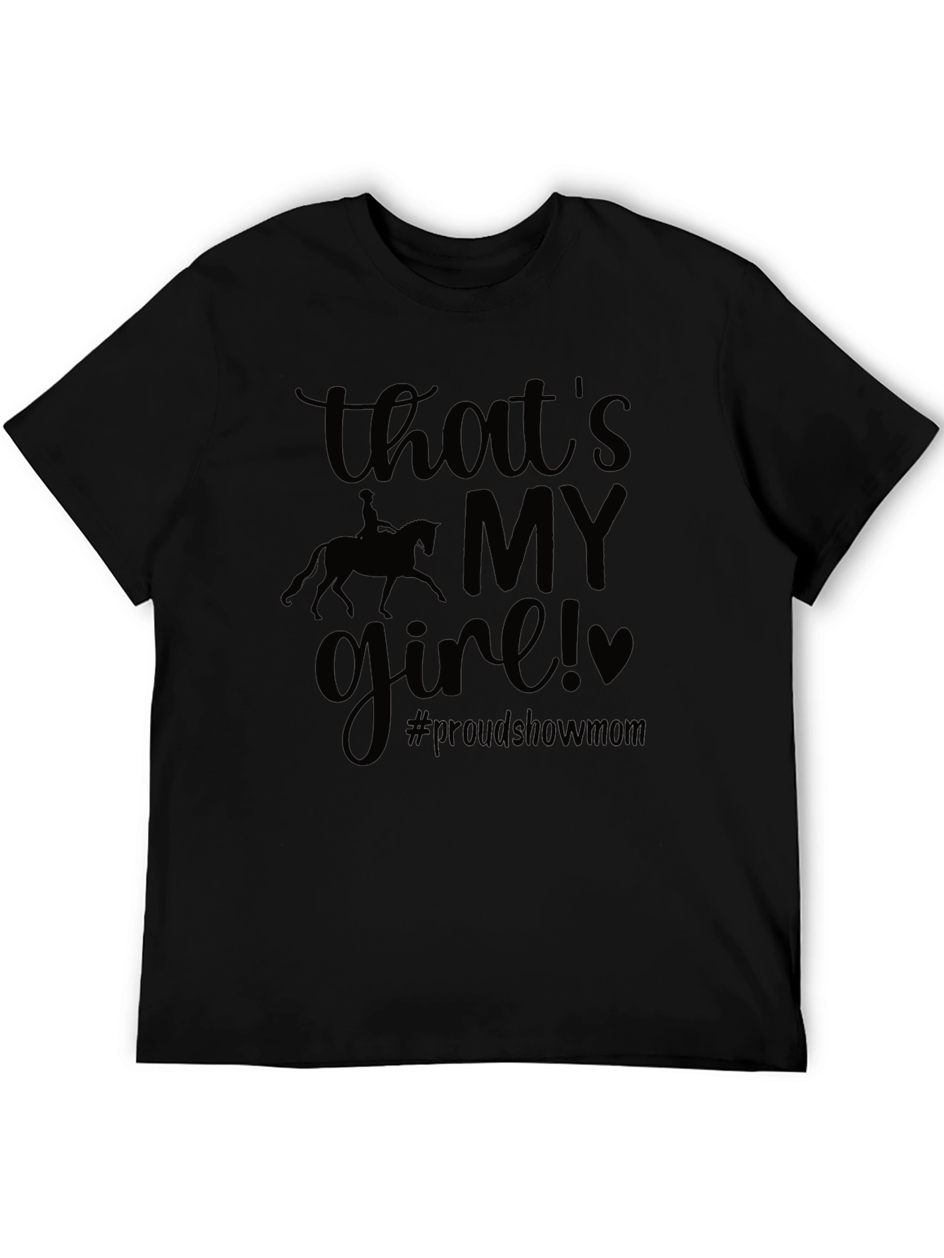Proud Show Mom T-Shirt - Equestrian Riding Design - 5