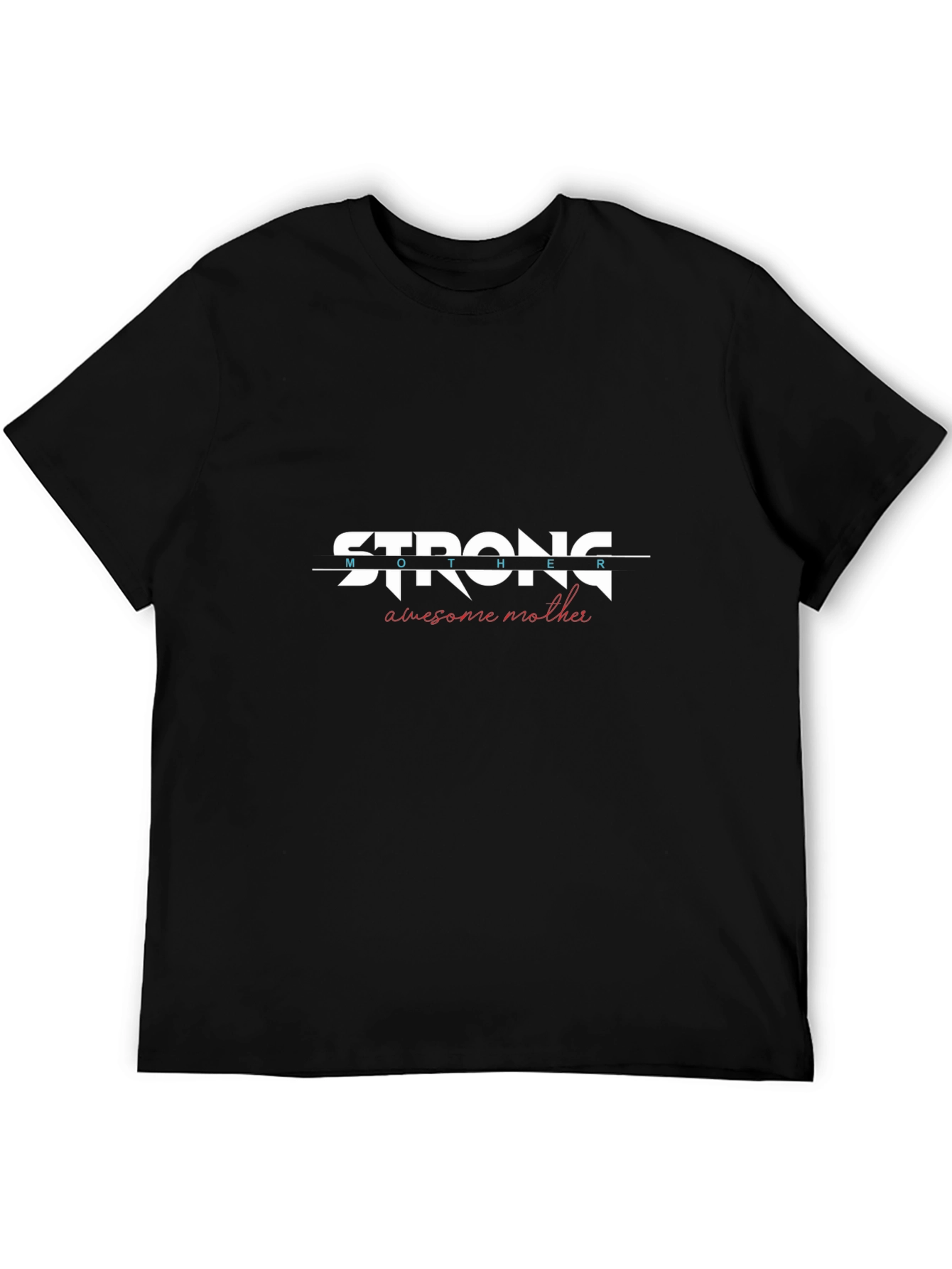 Black Strong Mother Graphic Tee - Black view 5