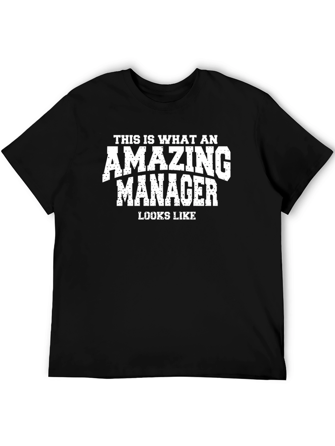 Black Amazing Manager Graphic T-Shirt - Black Cotton Tee view 5