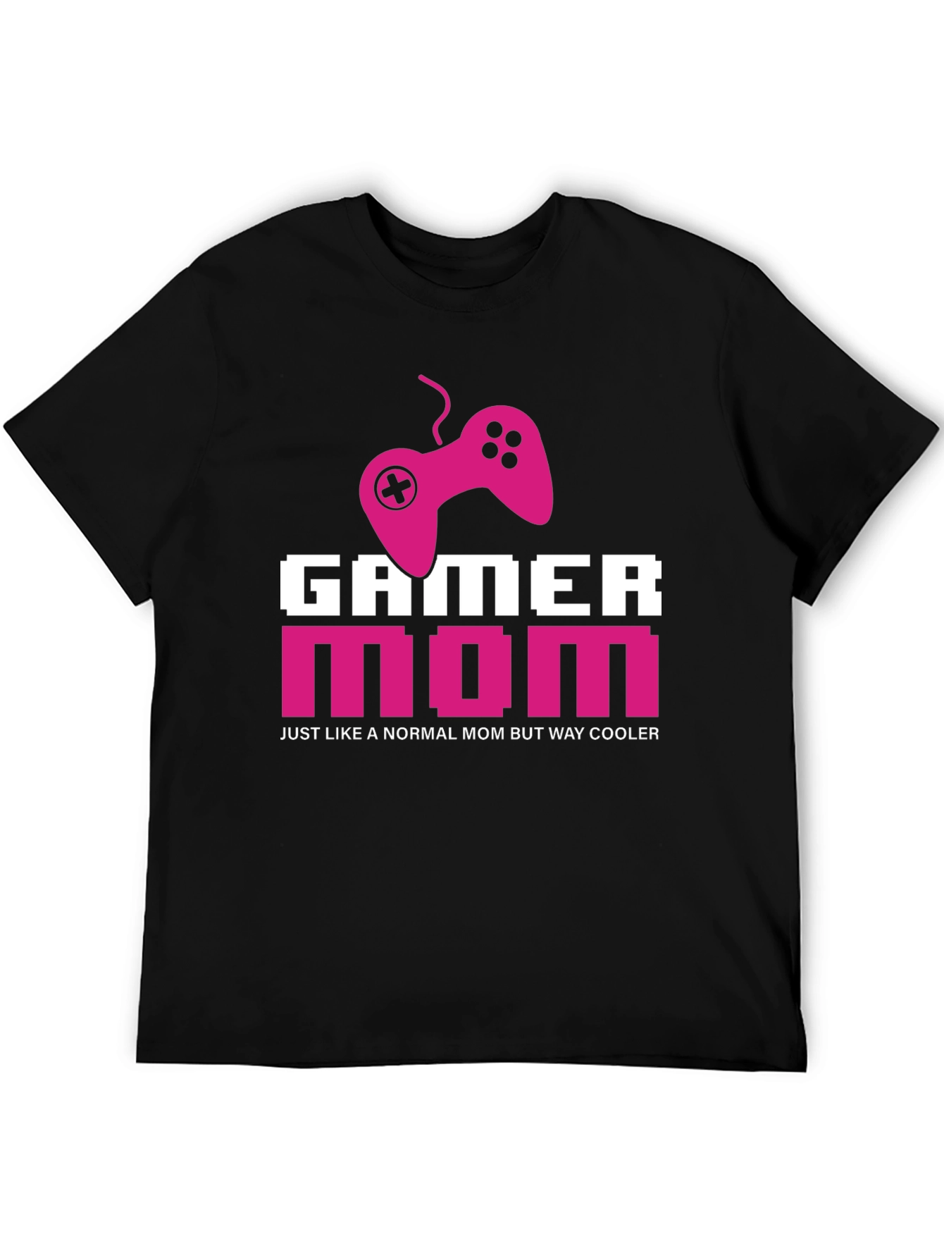 Black Gamer Mom T-Shirt - Cool Mom Edition view 5
