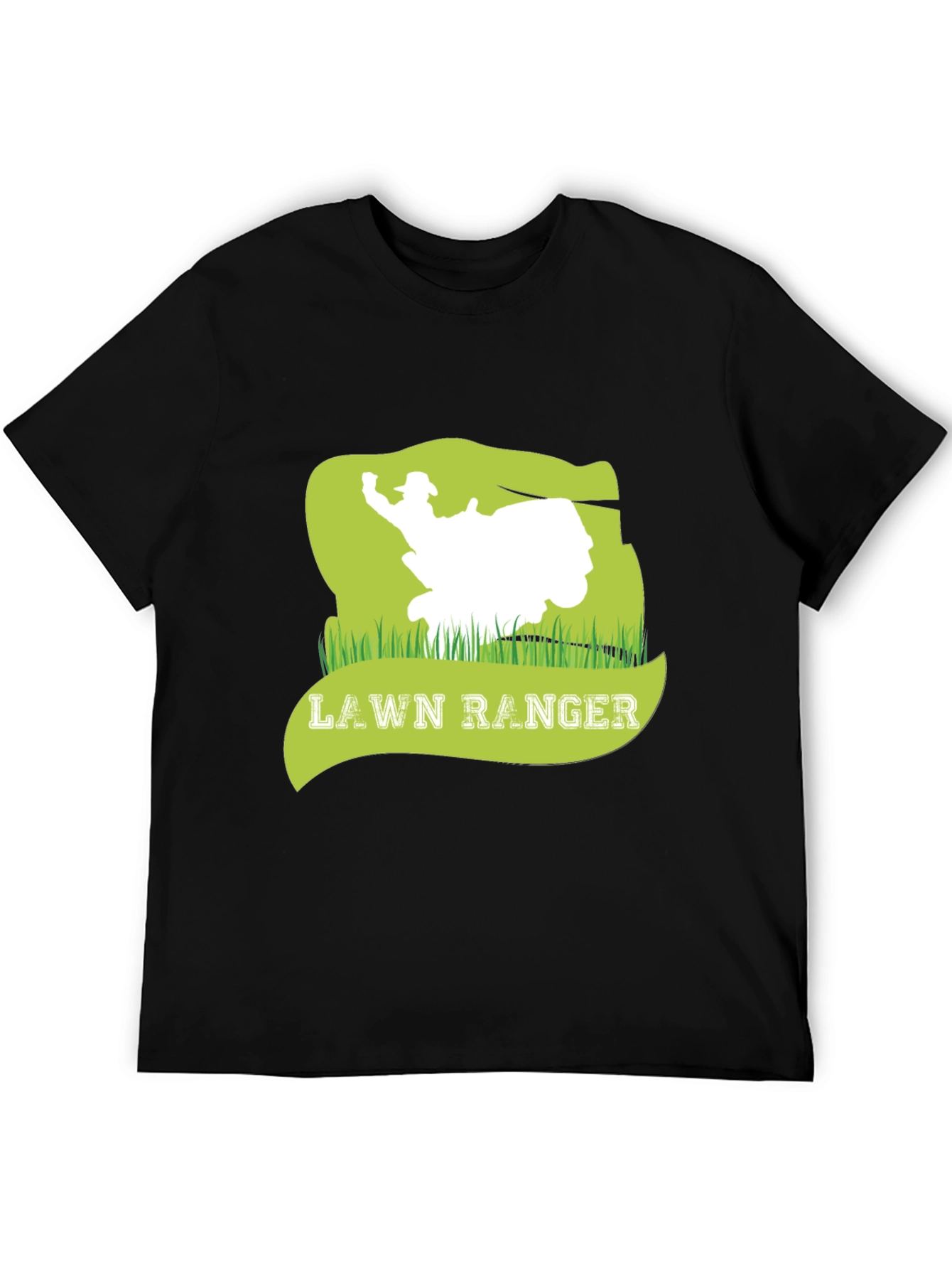 Black Lawn Ranger Graphic Tee - Mowing Humor view 5