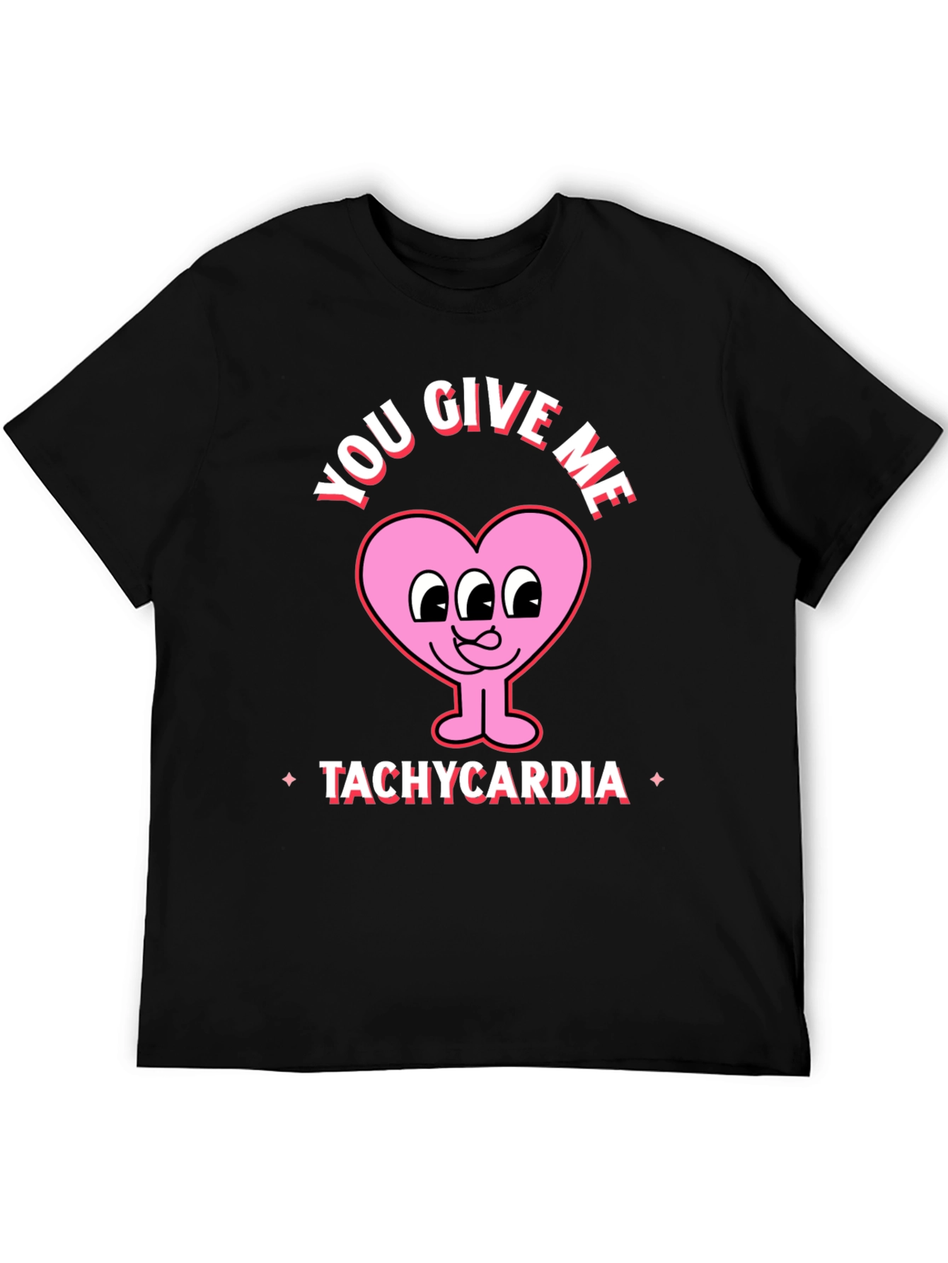Black You Give Me Tachycardia Graphic Tee view 5