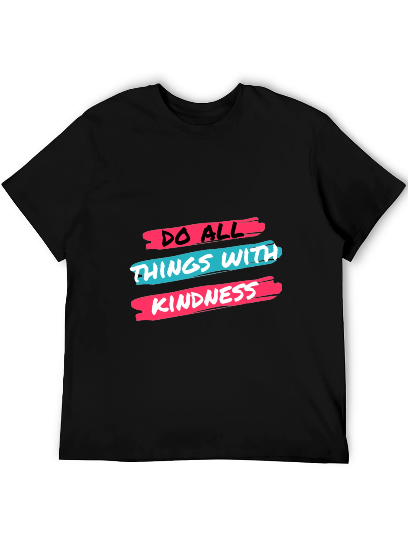 Black Kindness Graphic Tee - Black Unisex T-Shirt view 5