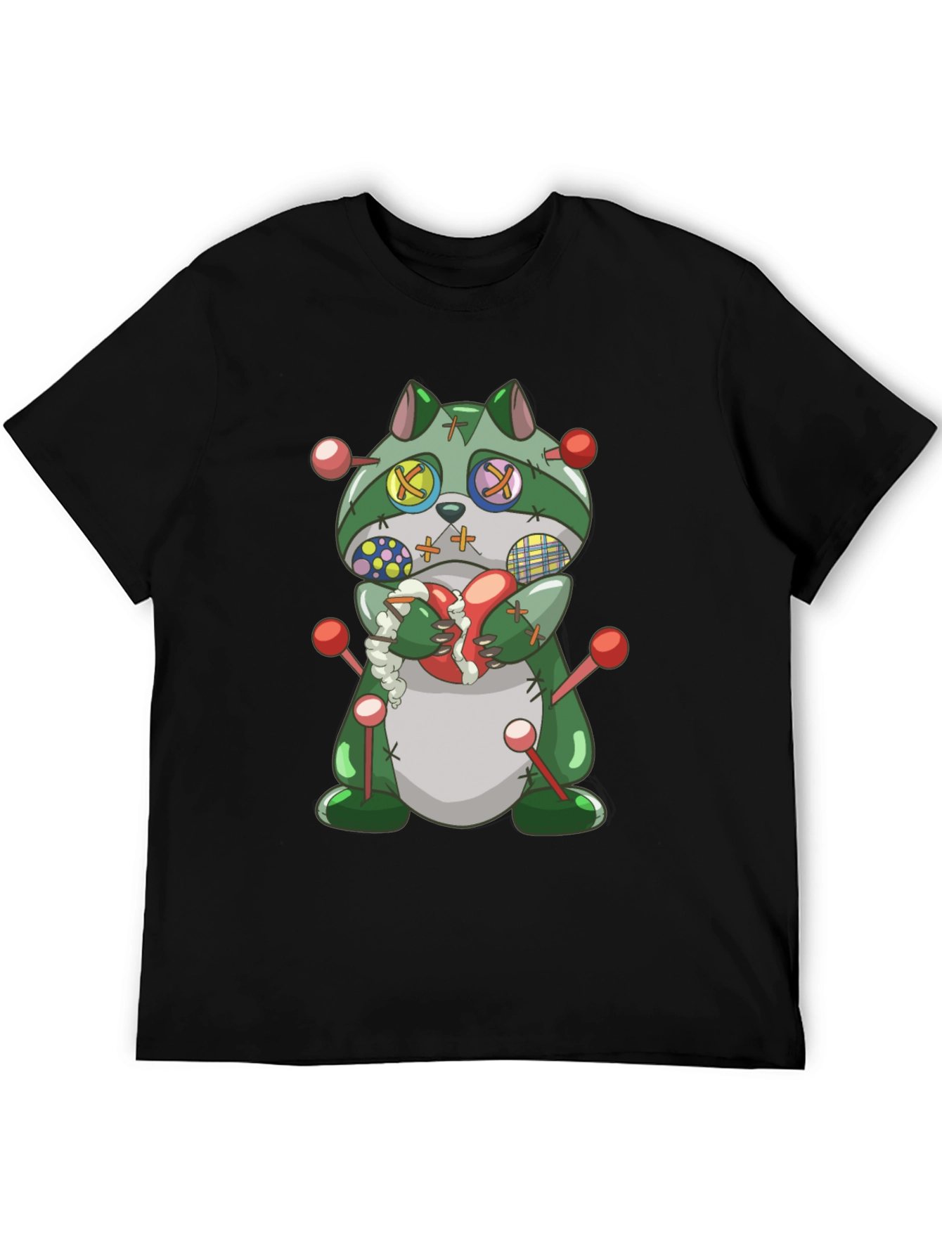 Black Voodoo Raccoon T-Shirt view 5