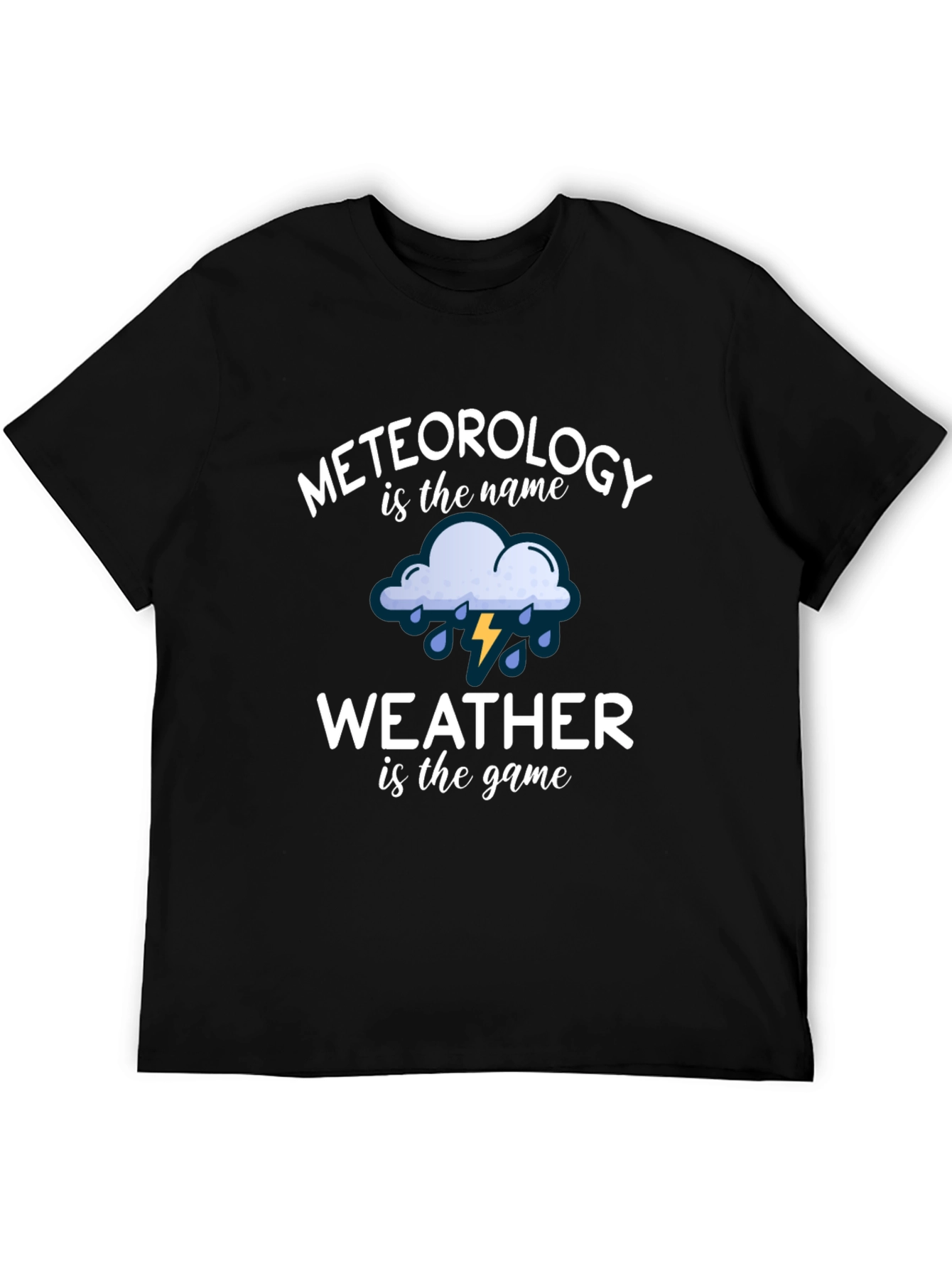 Black Meteorology Weather Graphic Novelty Tee view 5