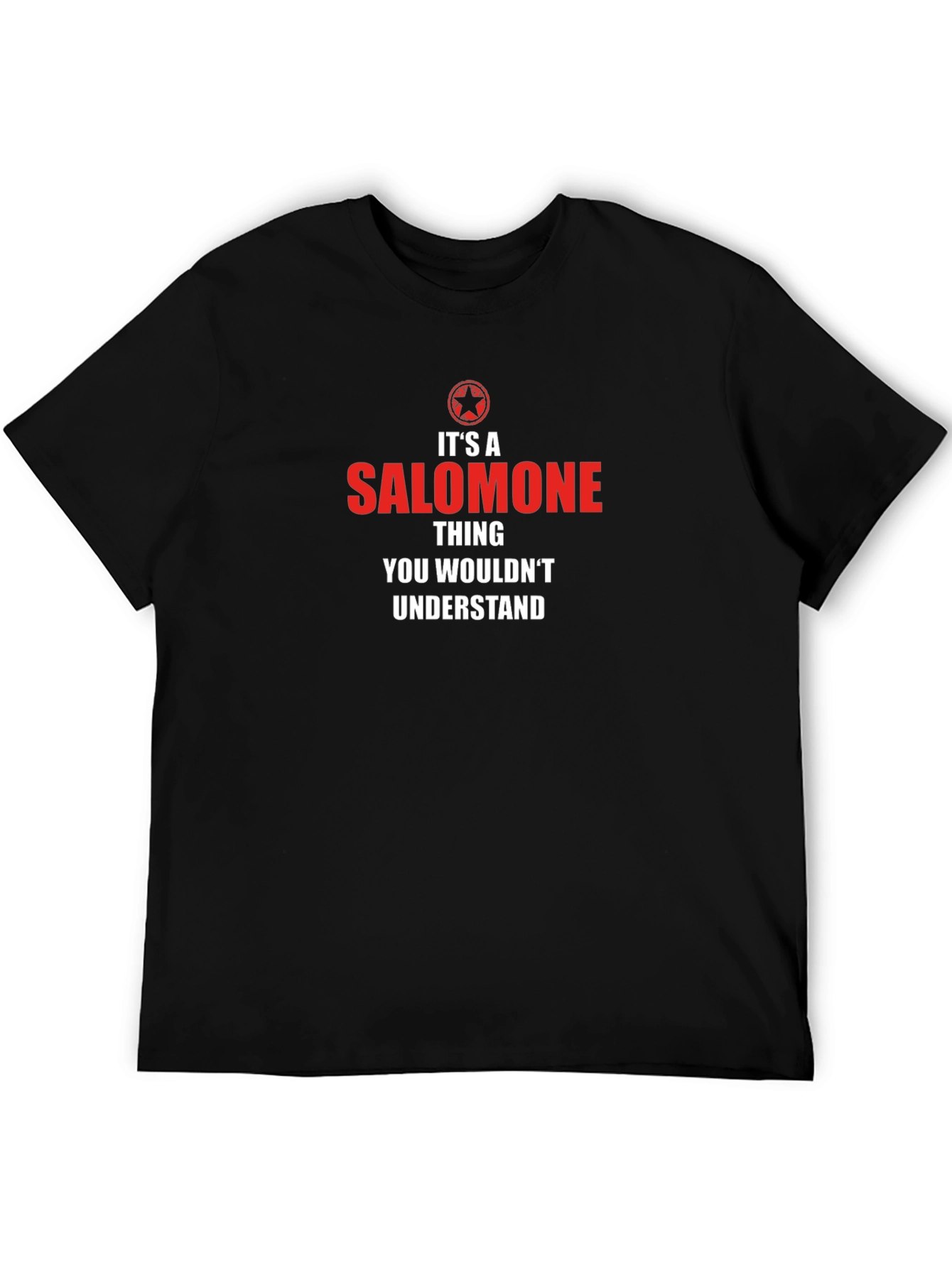 Black It's A Salomone Thing T-Shirt view 5