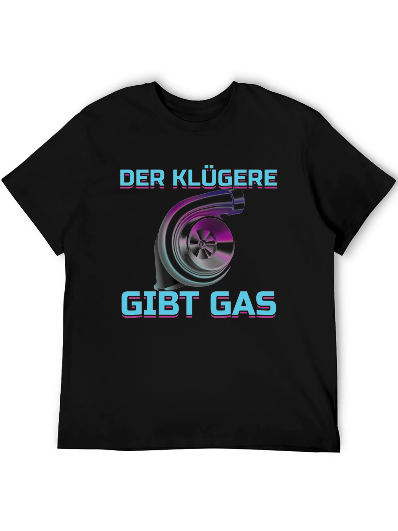 Black Der Klügere Gibt Gas T-Shirt view 5
