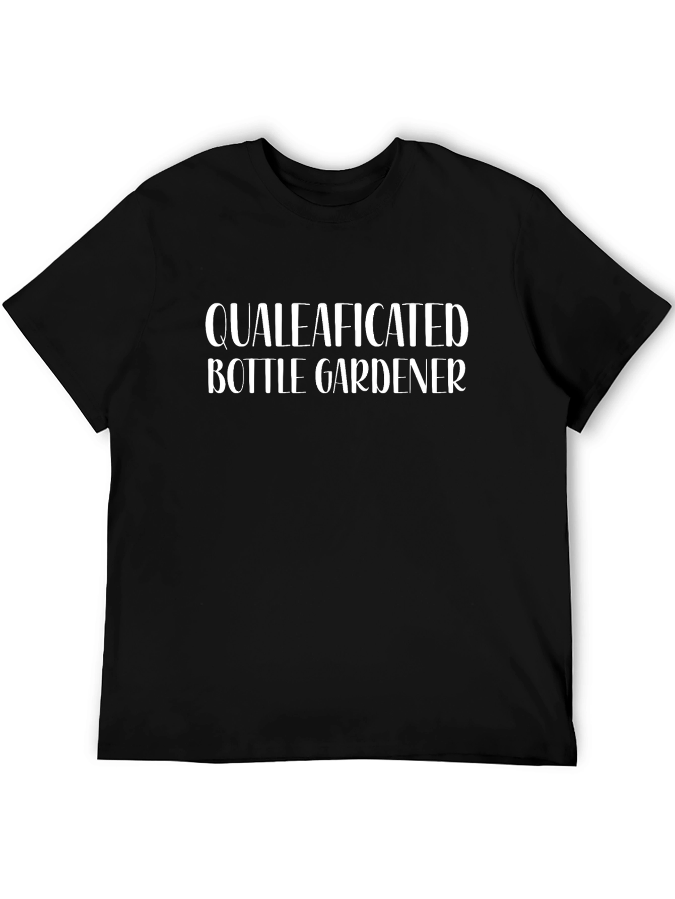 Black Qualleaficated Bottle Gardener Graphic Tee view 5
