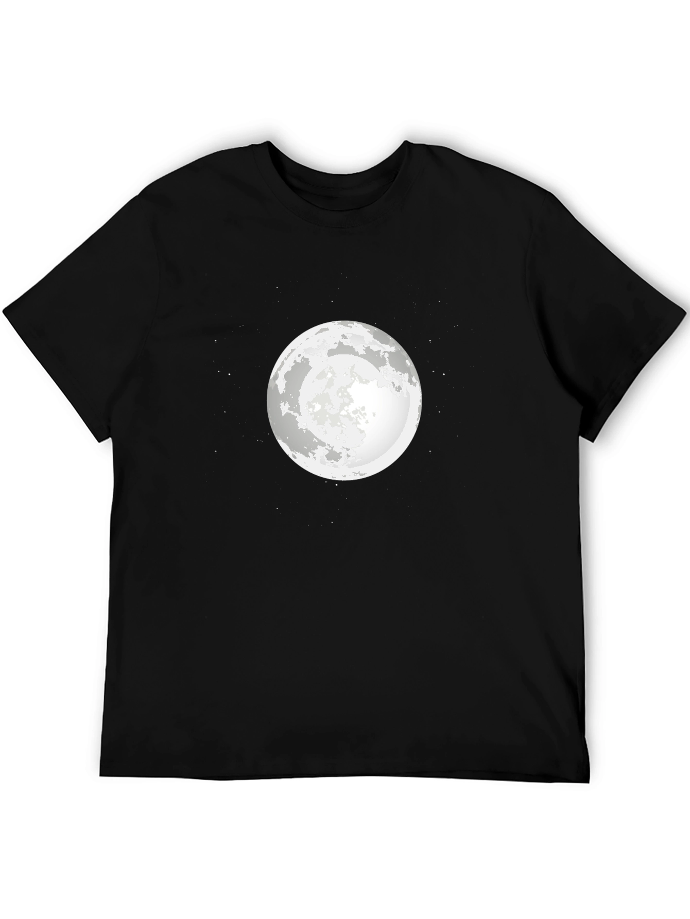 Black Moon Graphic Black T-Shirt - Celestial Style view 5