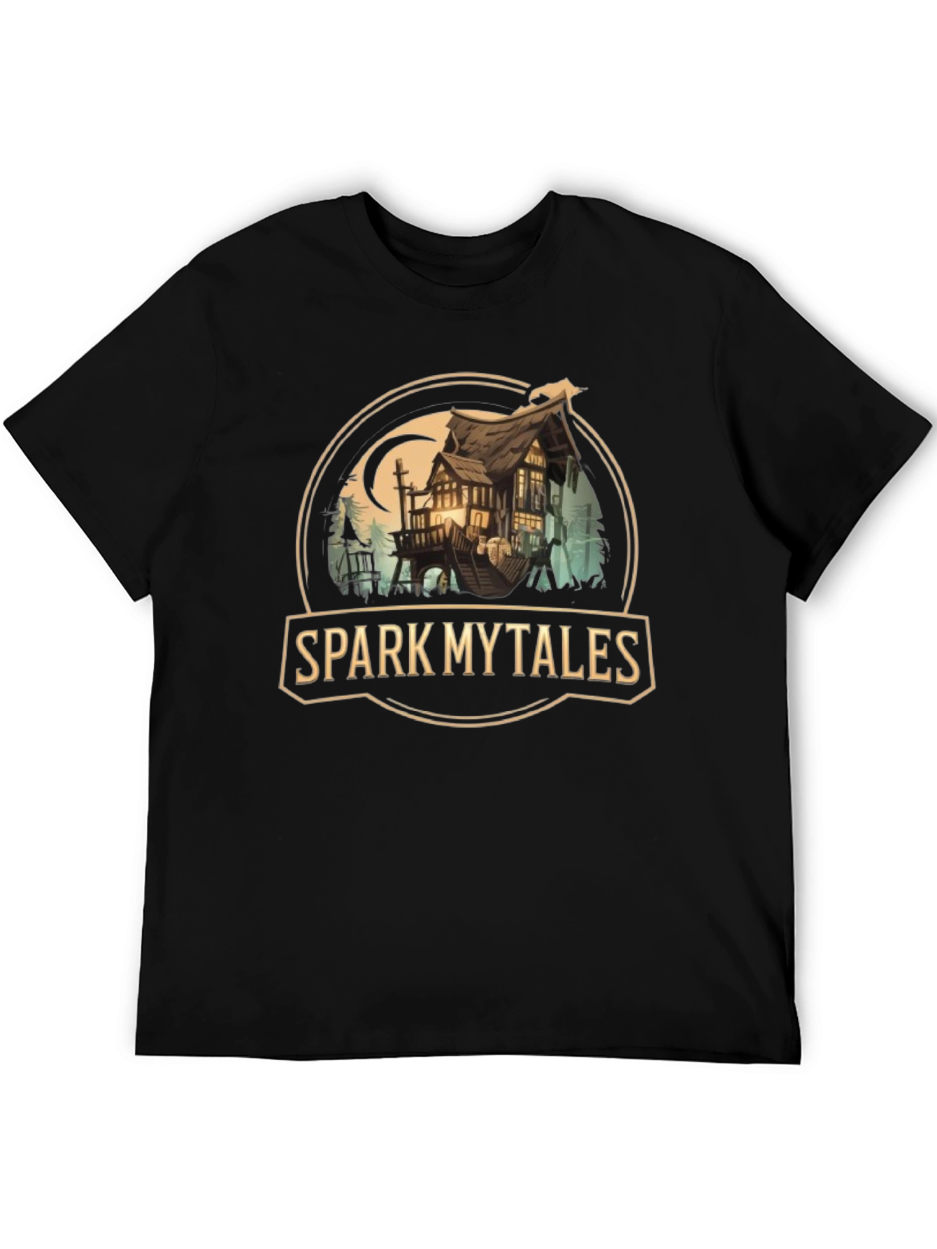 Black Spark Mytales Graphic Tee view 5