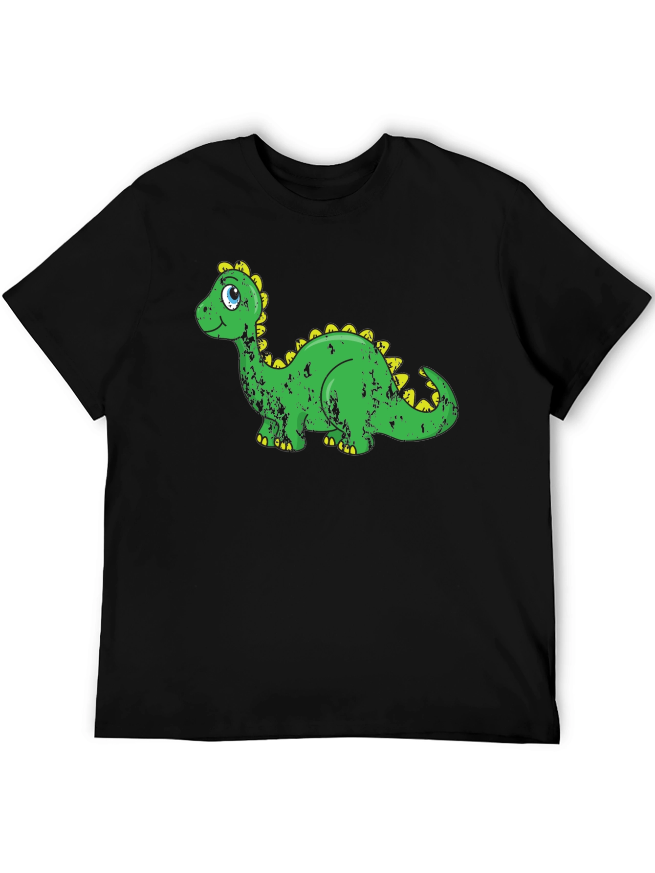 Black Cartoon Dinosaur Graphic Print T-Shirt view 5