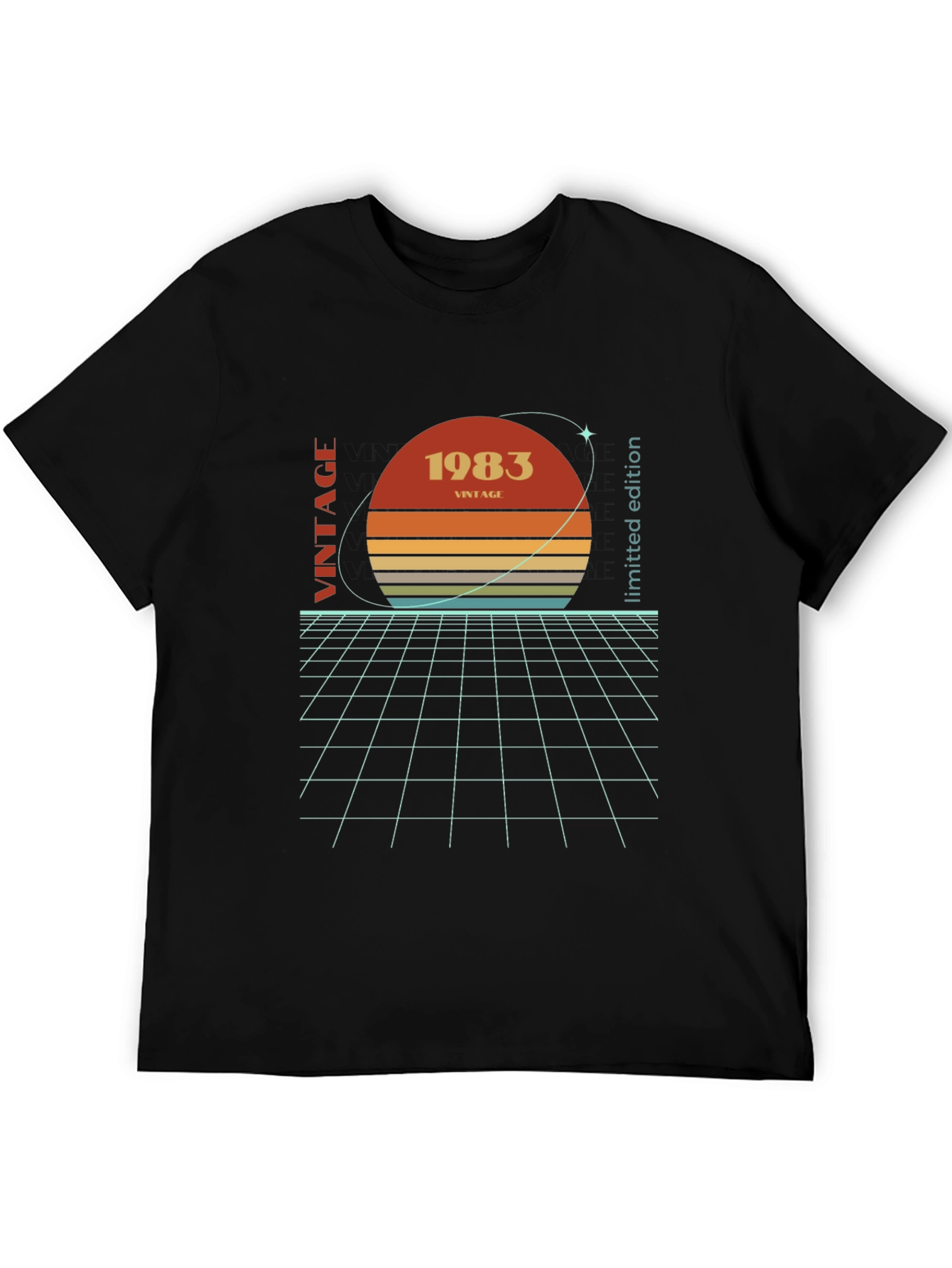 Black Vintage 1983 Graphic Tee view 5