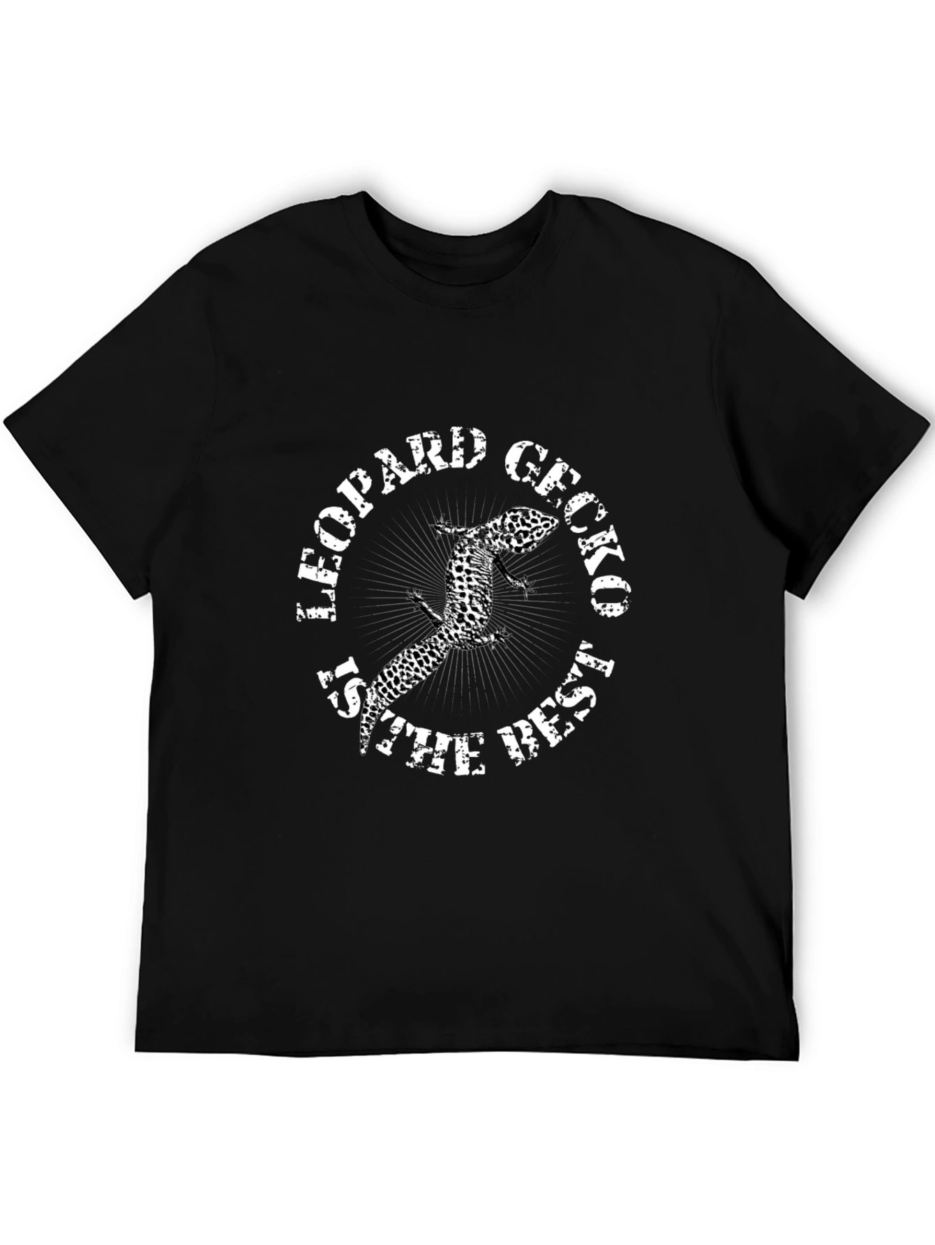 Black Leopard Gecko T-Shirt - "Is The Best" Graphic Tee view 5