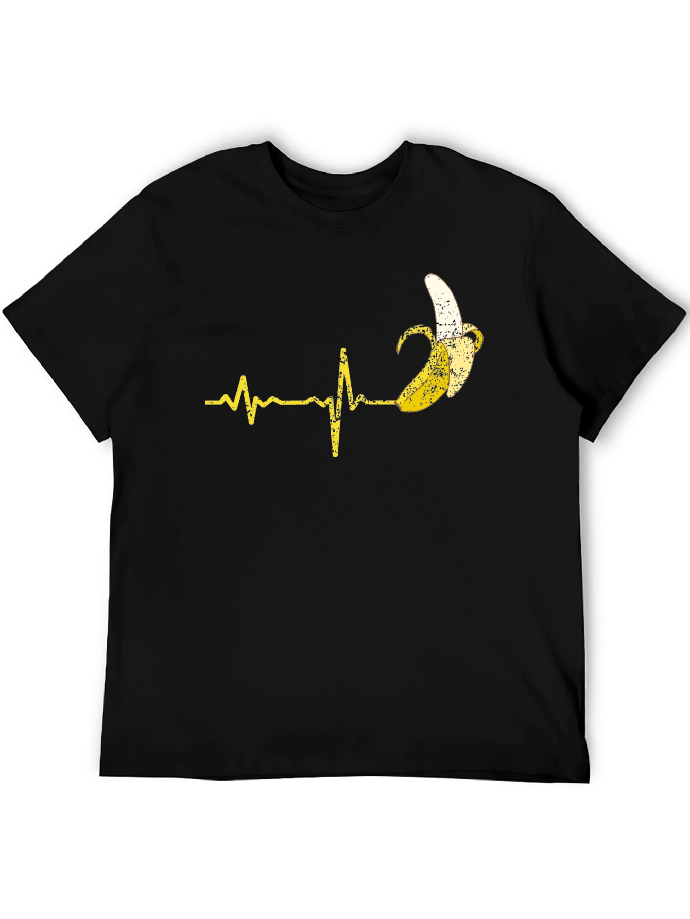 Black Banana Heartbeat T-Shirt - Quirky Graphic Tee view 5