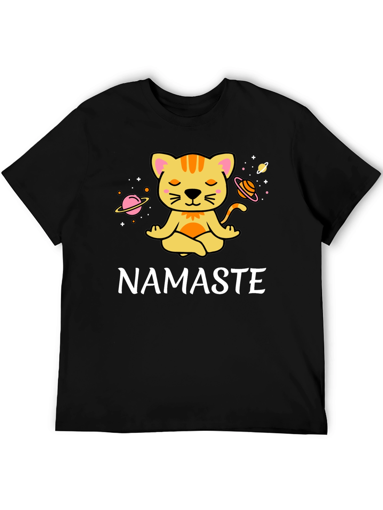 Namaste Cat Yoga T-Shirt - Meditating Kitten Tee - 5