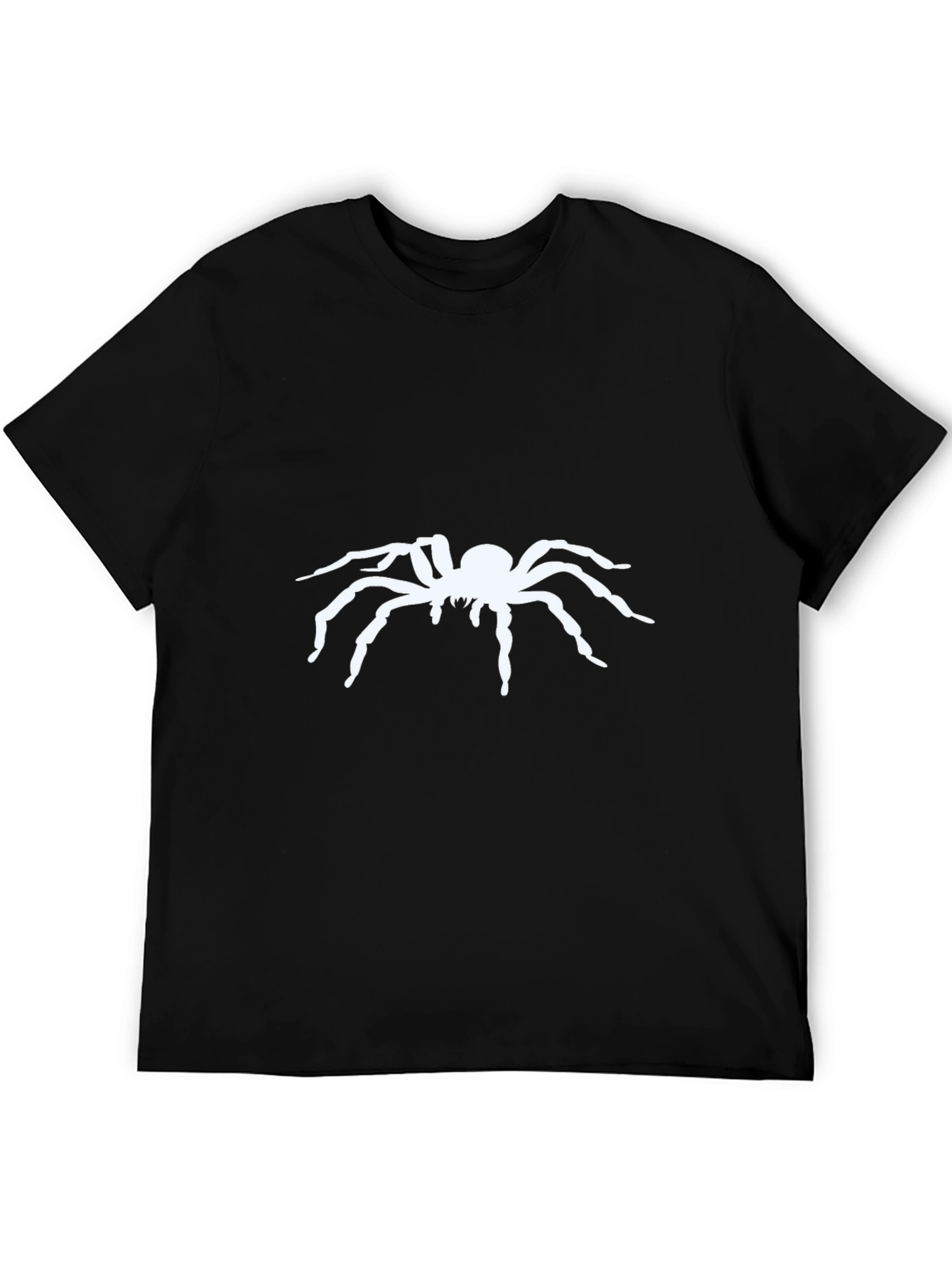 Black Spider Graphic Black T-Shirt for Men view 5