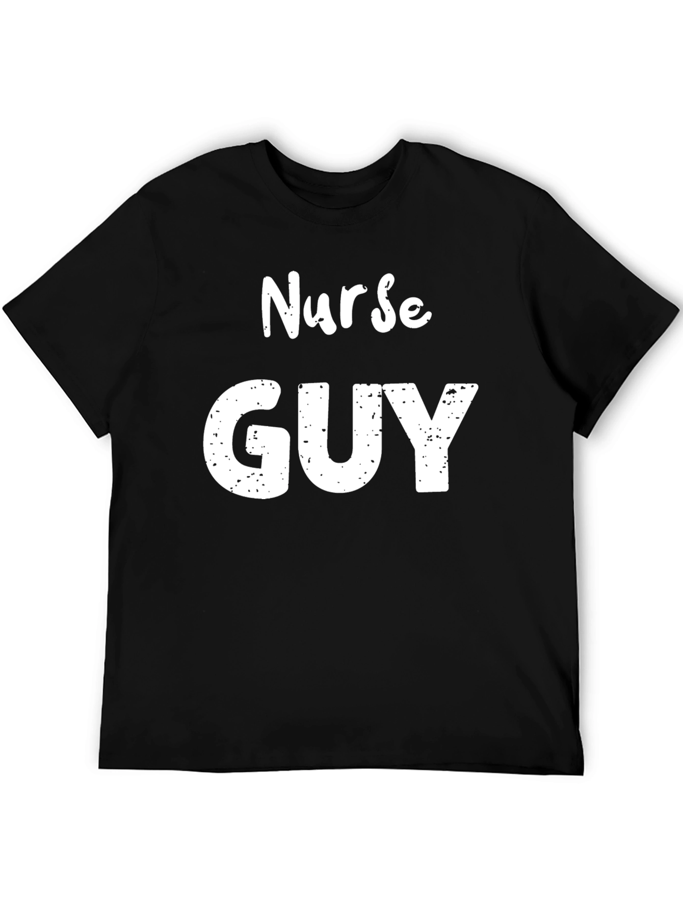 Black Nurse Guy T-Shirt - Black Graphic Tee view 5