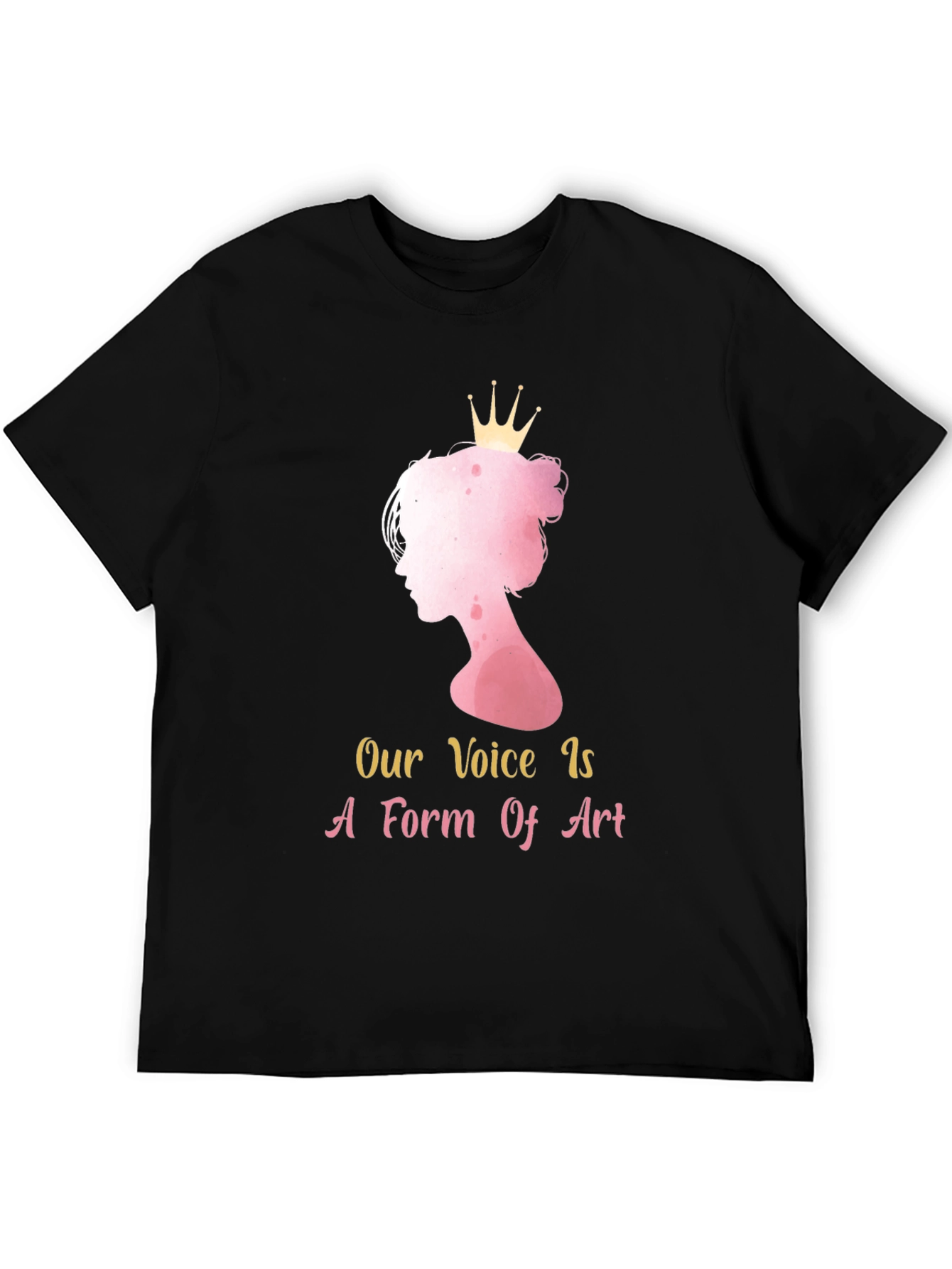 Black Feminist Art T-Shirt - Our Voice is Art view 5