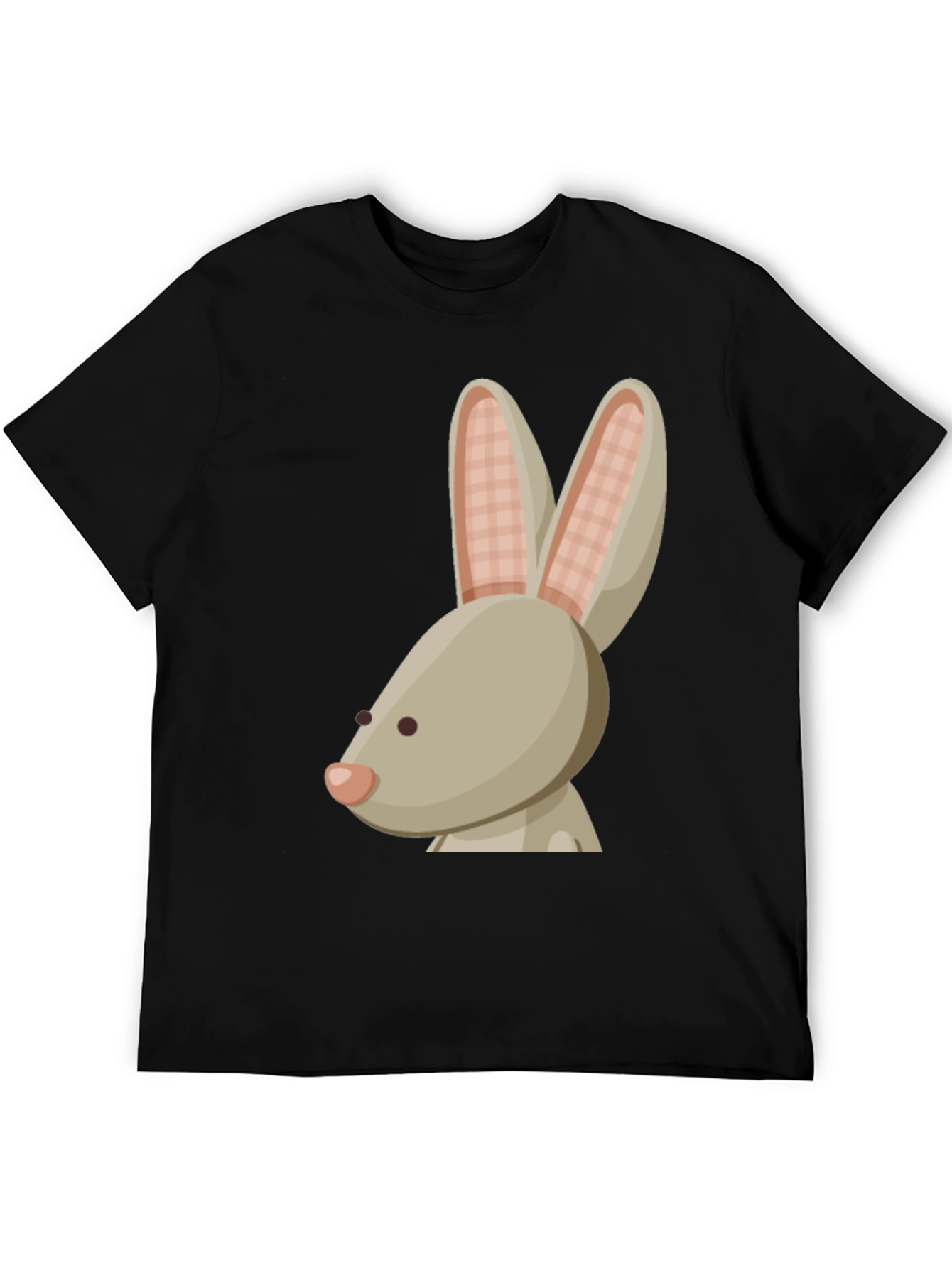 Black Bunny Graphic Tee - Soft Cotton, Casual Style view 5