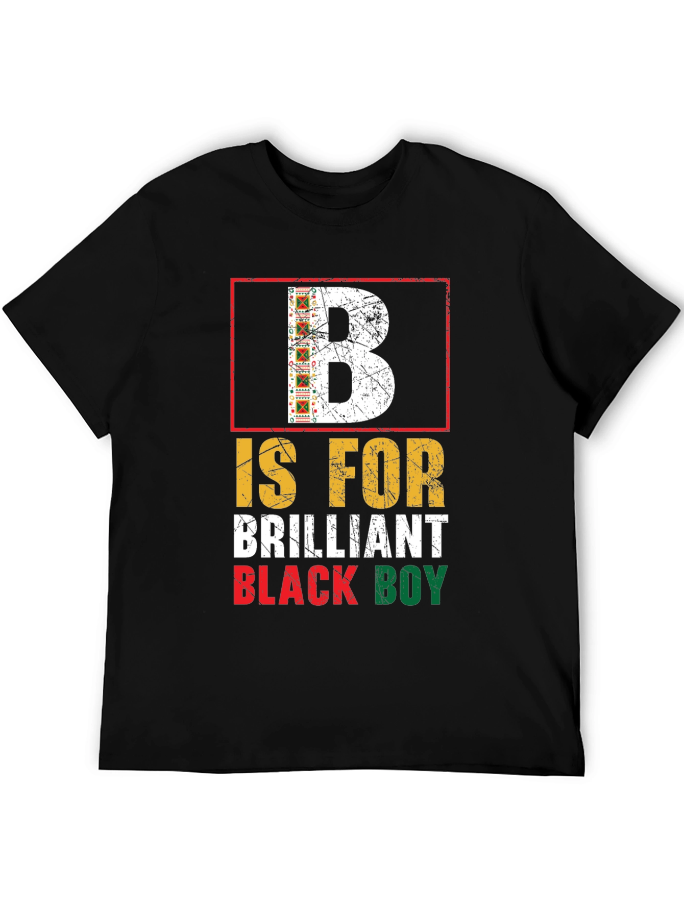 Black Brilliant Black Boy Graphic T-Shirt view 5