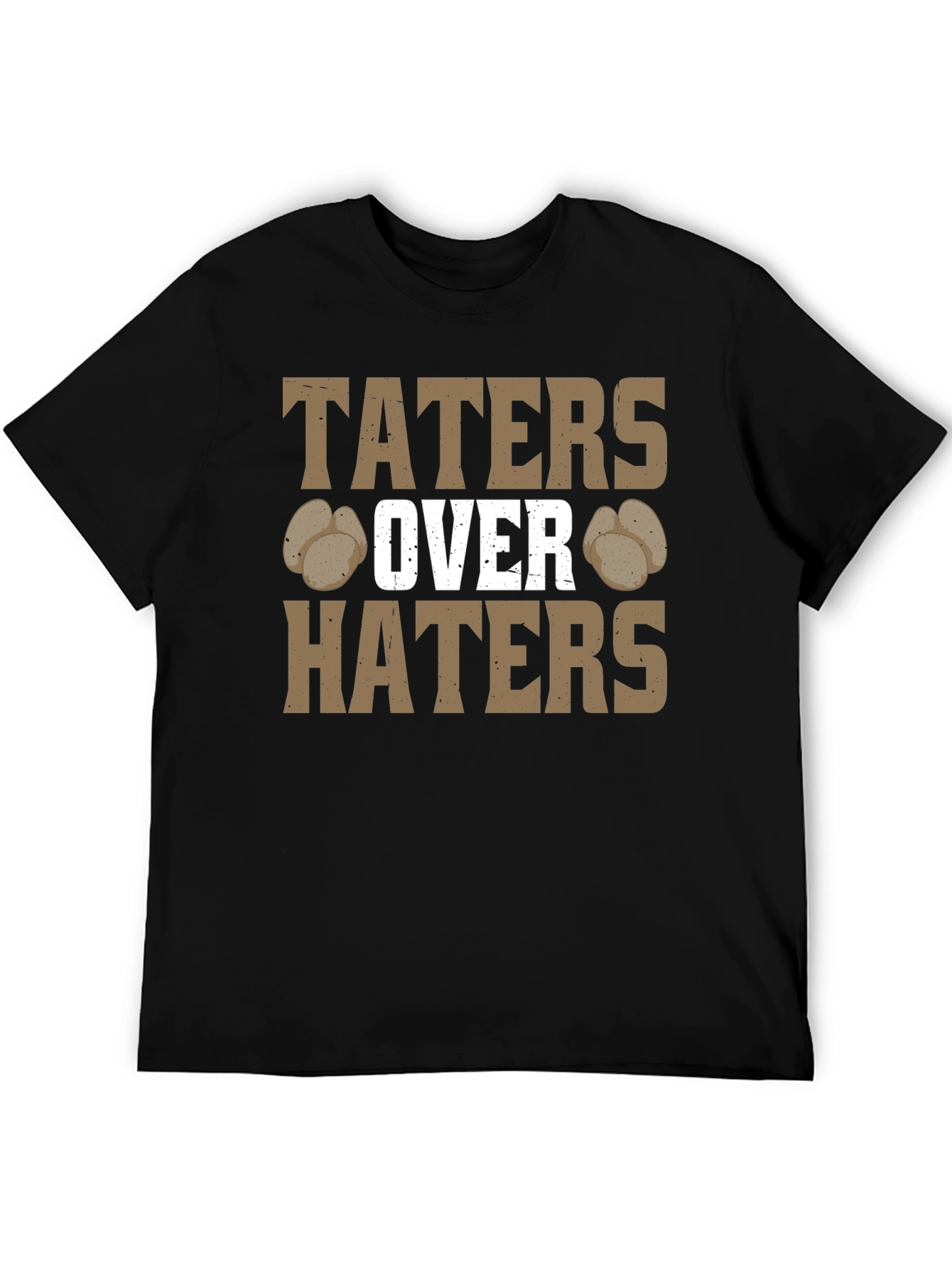 Black Taters Over Haters Graphic Tee view 5