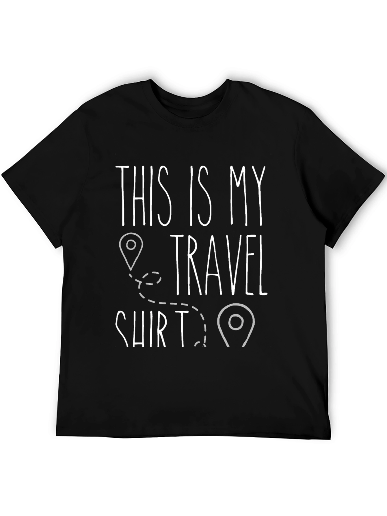Black This is My Travel Shirt - Funny Vacation Tee view 5