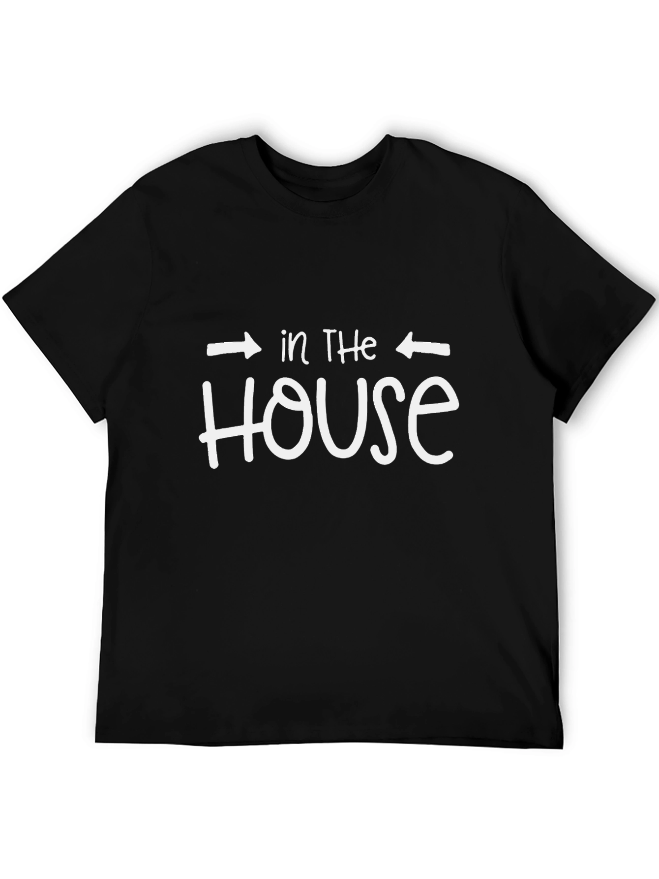 Black In The House Funny Graphic Tee - Black view 5