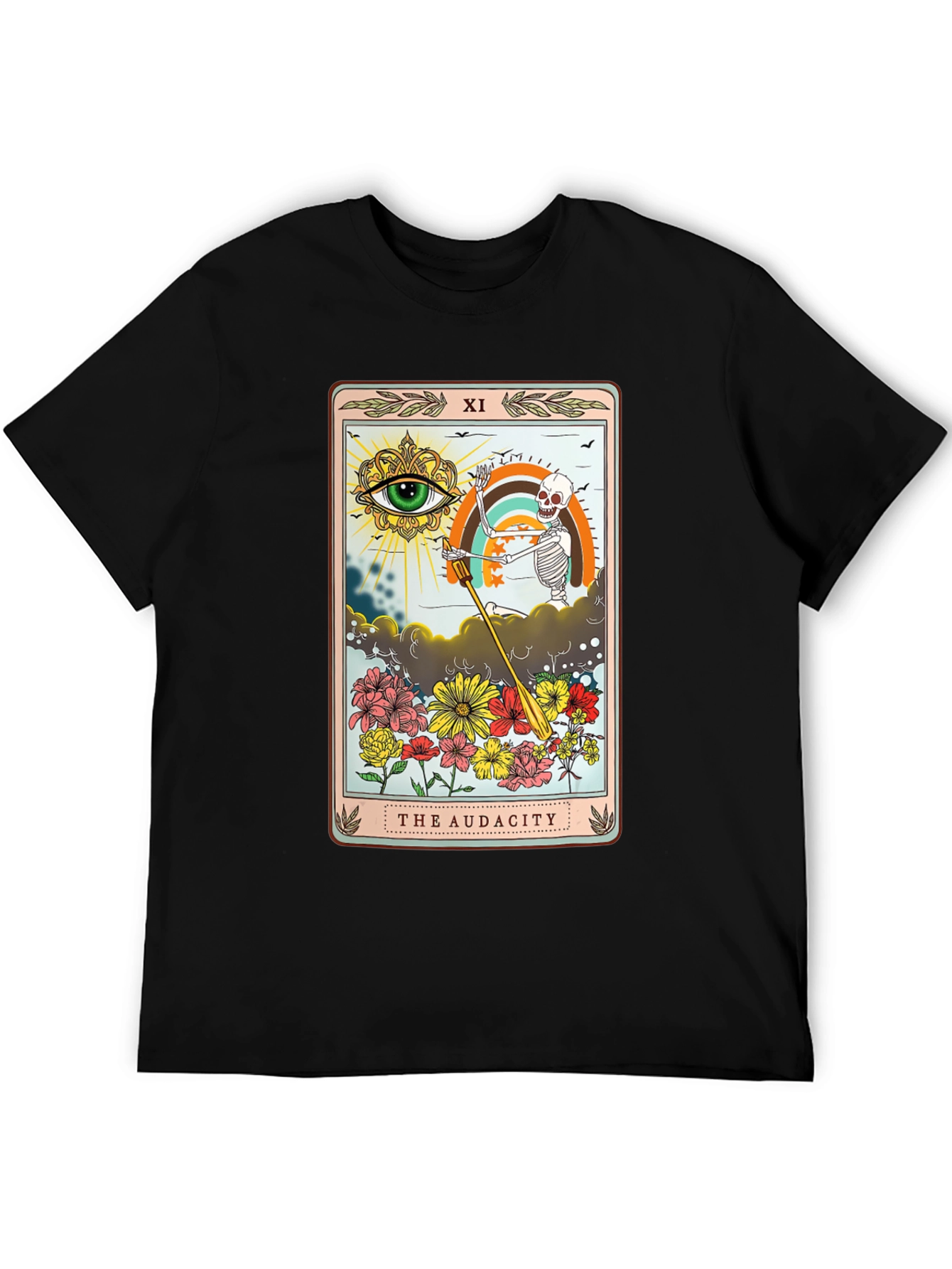 Black Audacity Tarot Card T-Shirt view 5