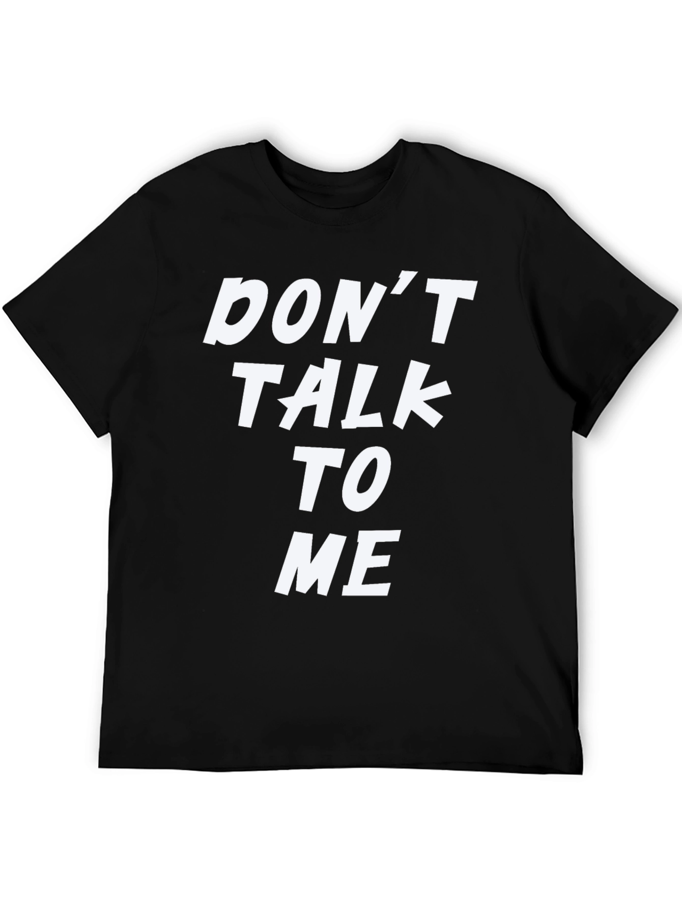 Black Don't Talk To Me Graphic Tee - Black T-Shirt view 5