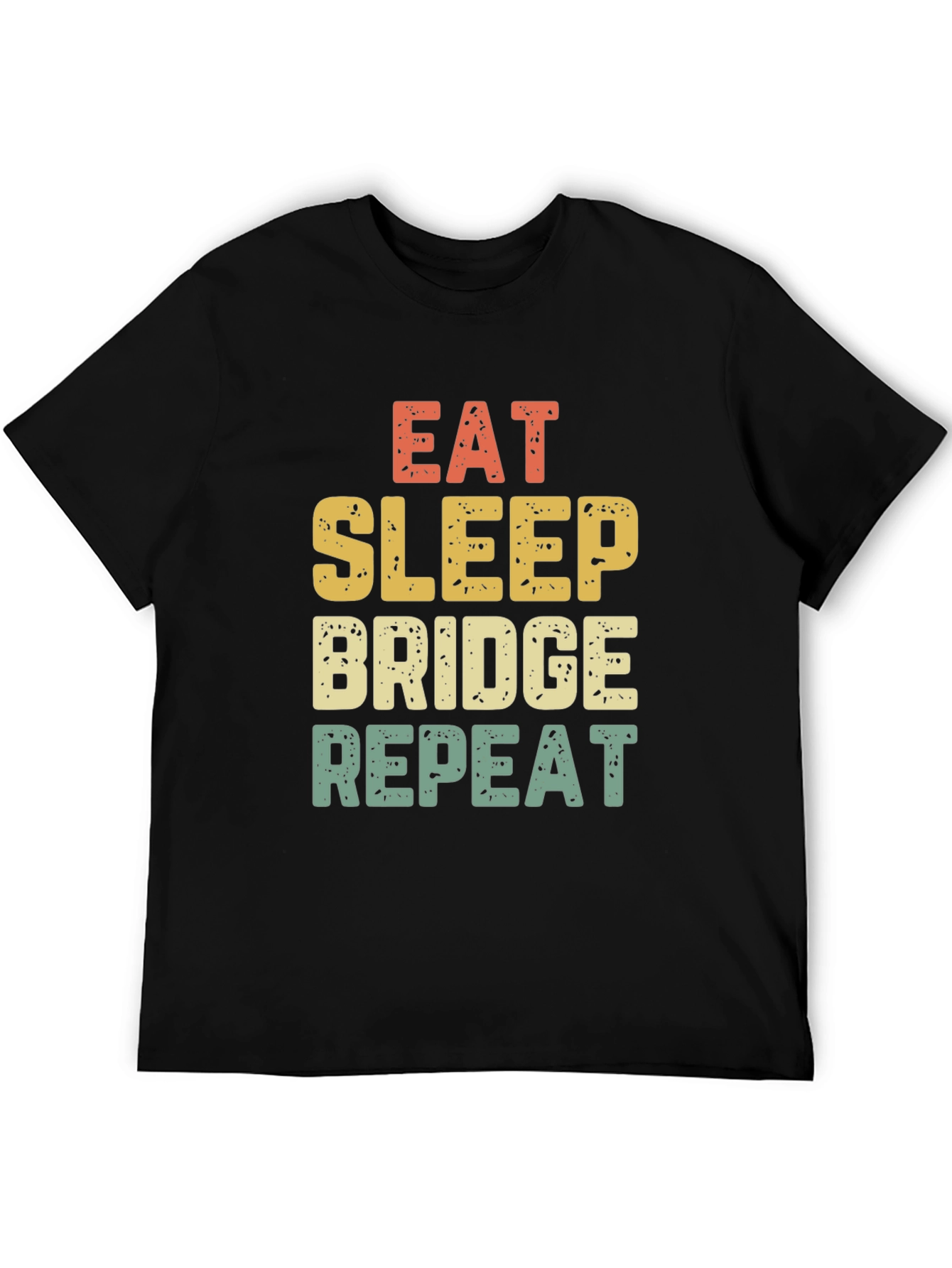 Black Eat Sleep Bridge Repeat T-Shirt view 5
