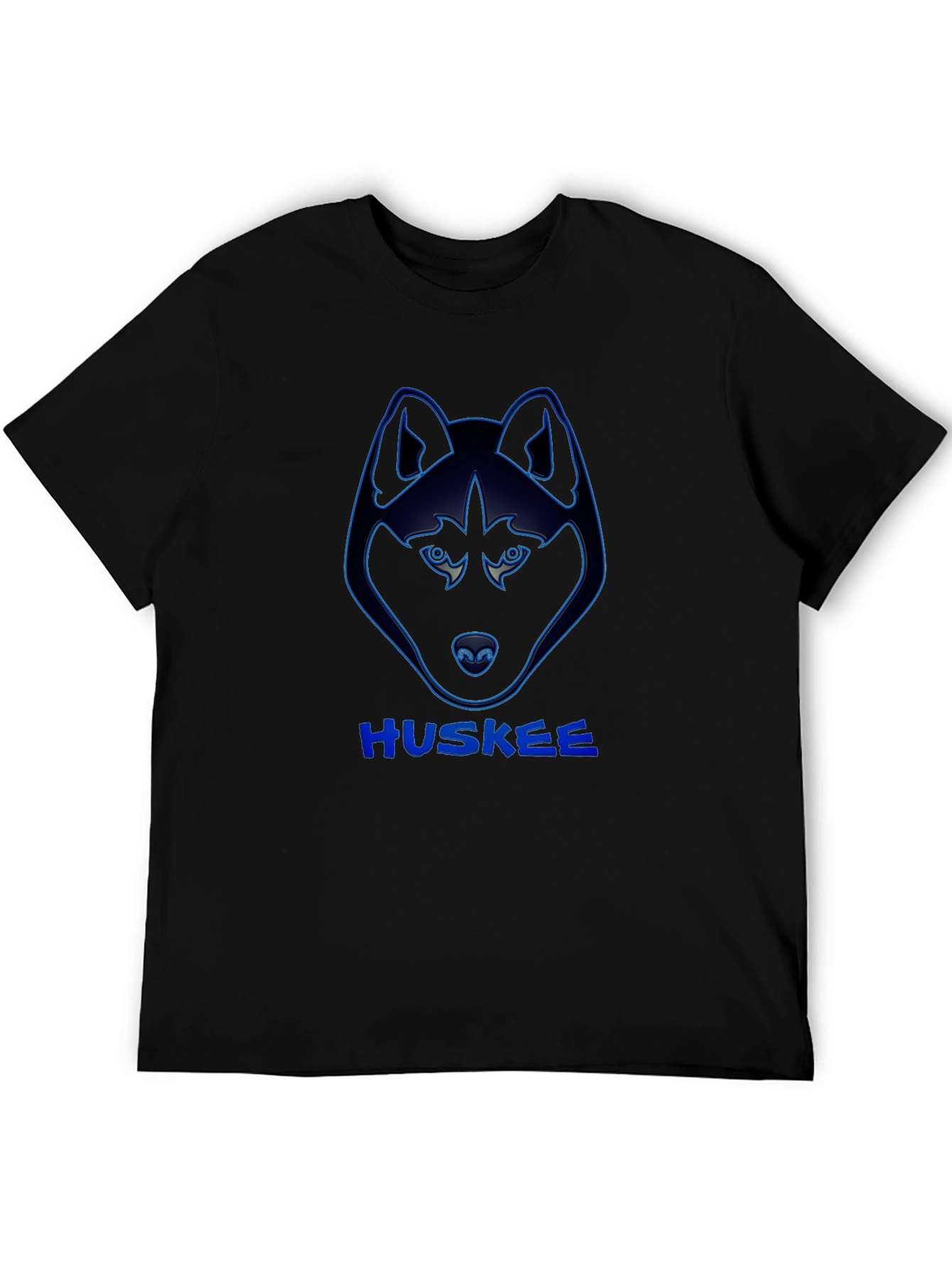 Black Huskee T-Shirt - Bold Graphic Print view 5