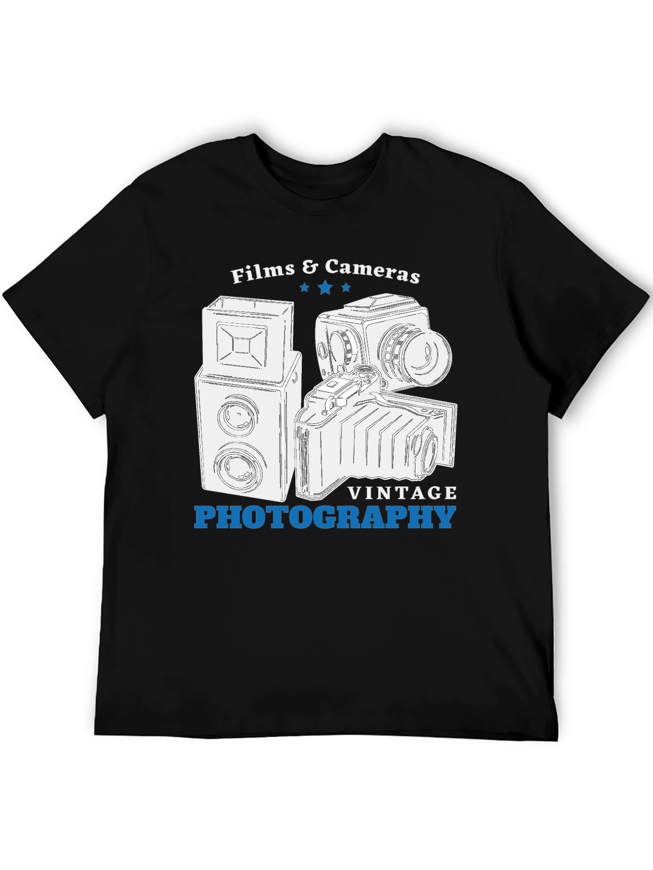 Vintage Photography T-Shirt | Films & Cameras Design - 5