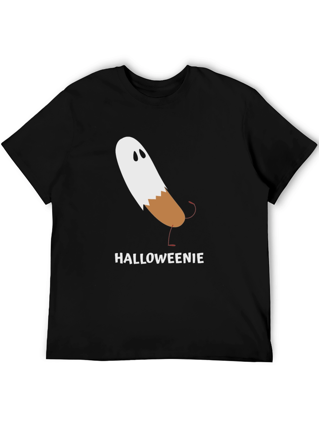 Black Halloweenie Funny Halloween T-Shirt view 5
