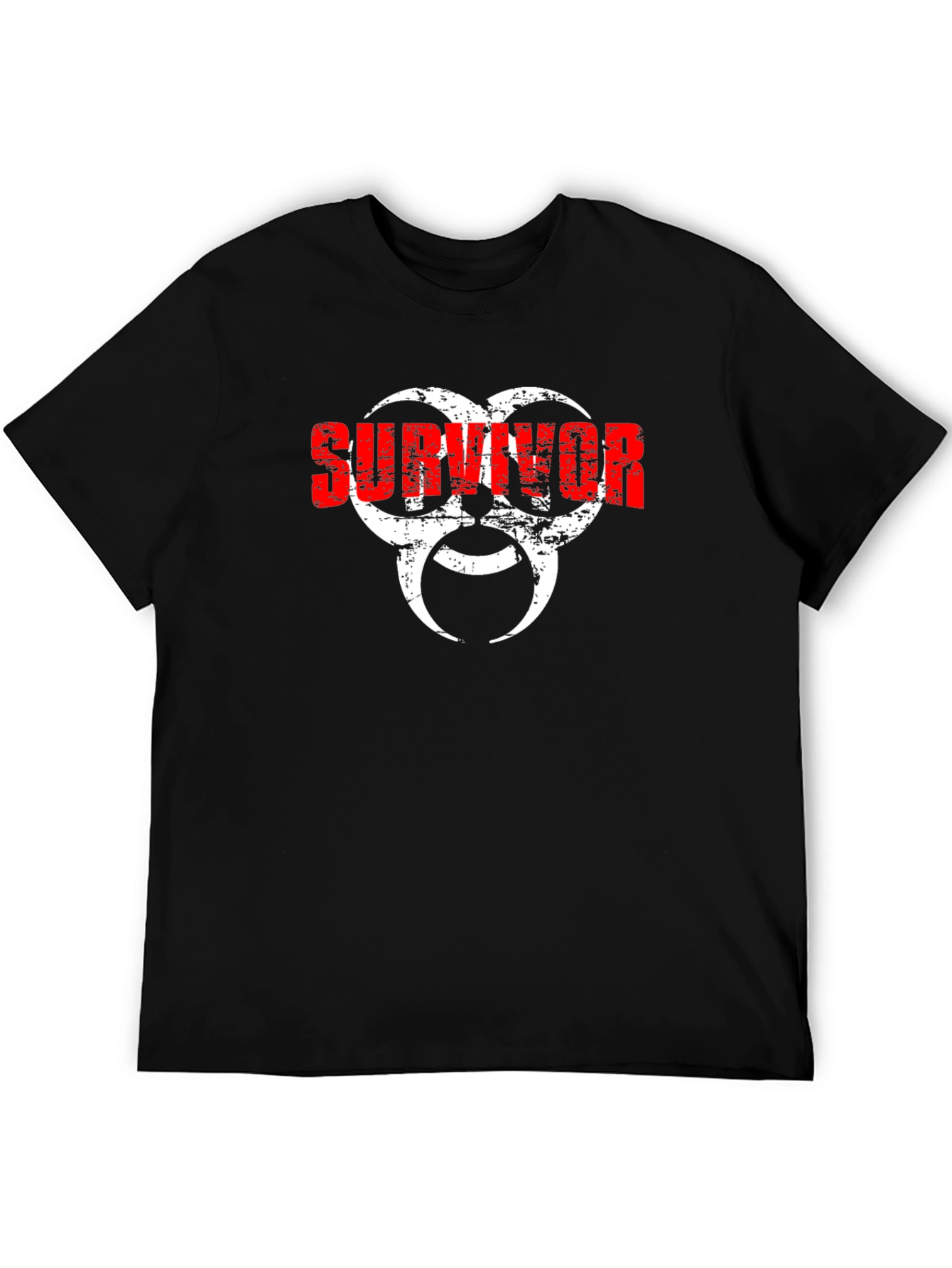 Black Survivor Biohazard Symbol T-Shirt view 5