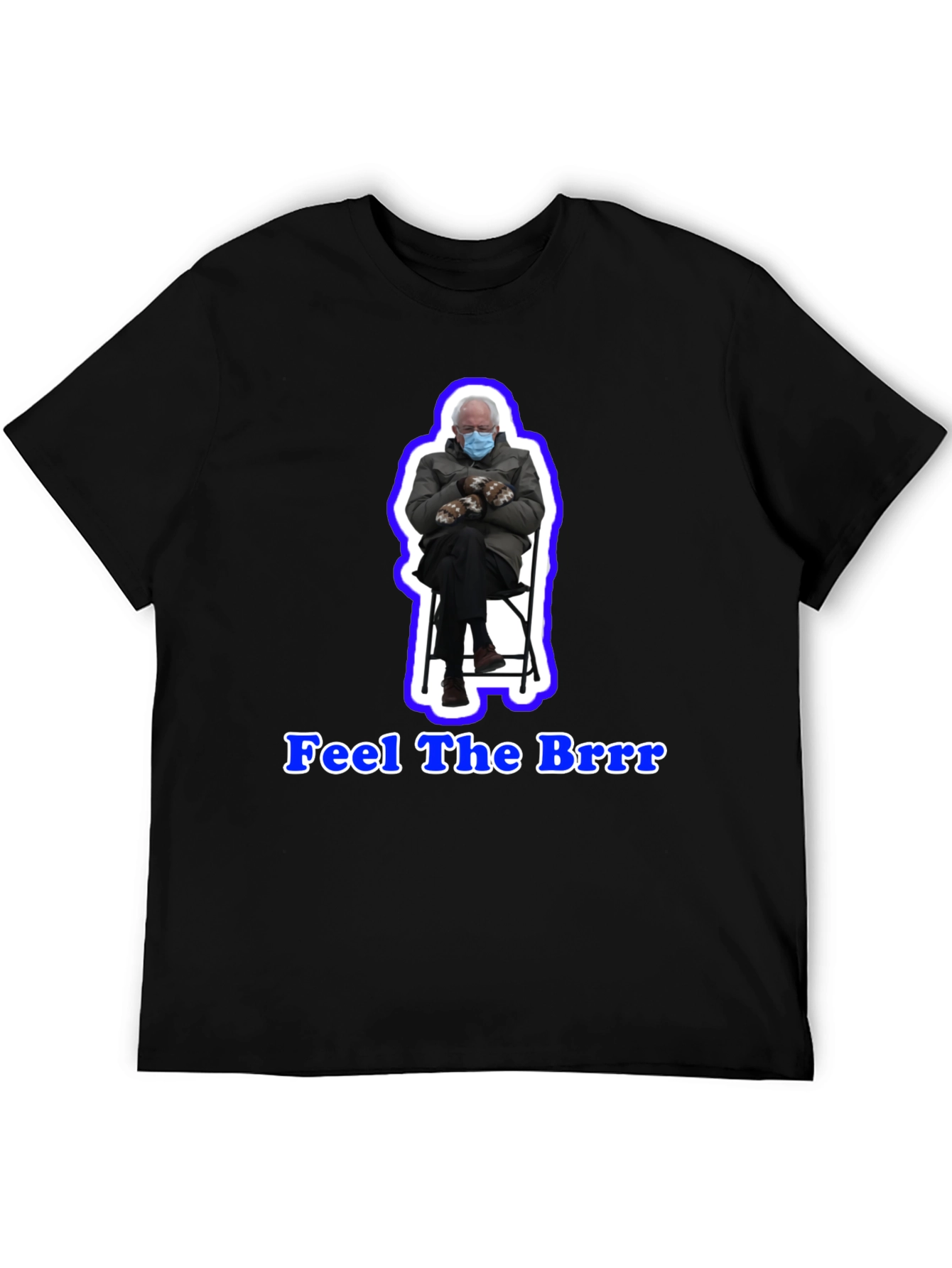 Black Feel the Brrr T-Shirt view 5