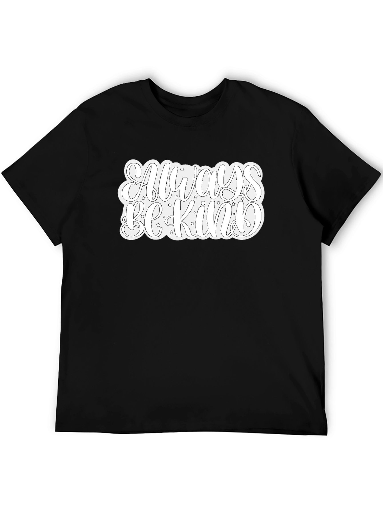 Black Always Be Kind Graphic Tee - Black view 5