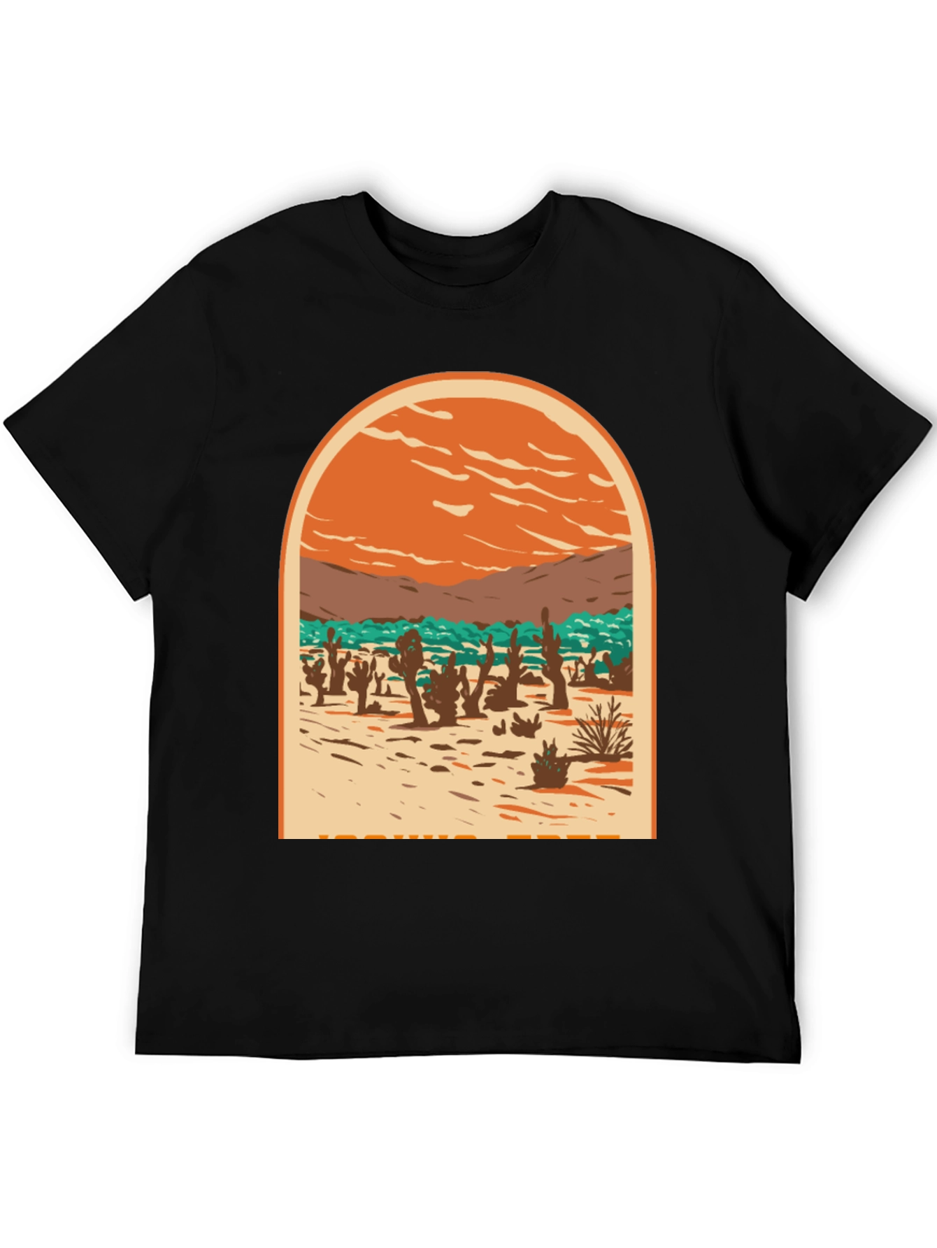 Black Desert Scene Graphic Tee - Black view 5
