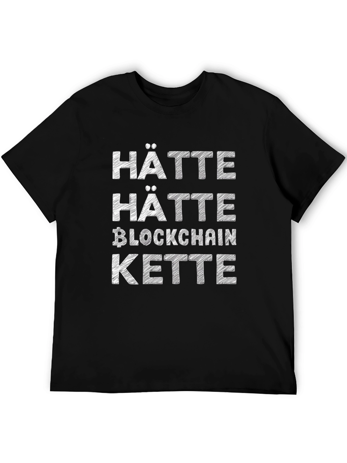 Black Hätte Hätte Blockchain Kette T-Shirt view 5