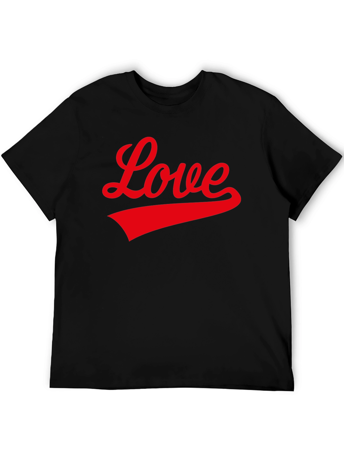 Black Love Graphic T-Shirt - Black view 5