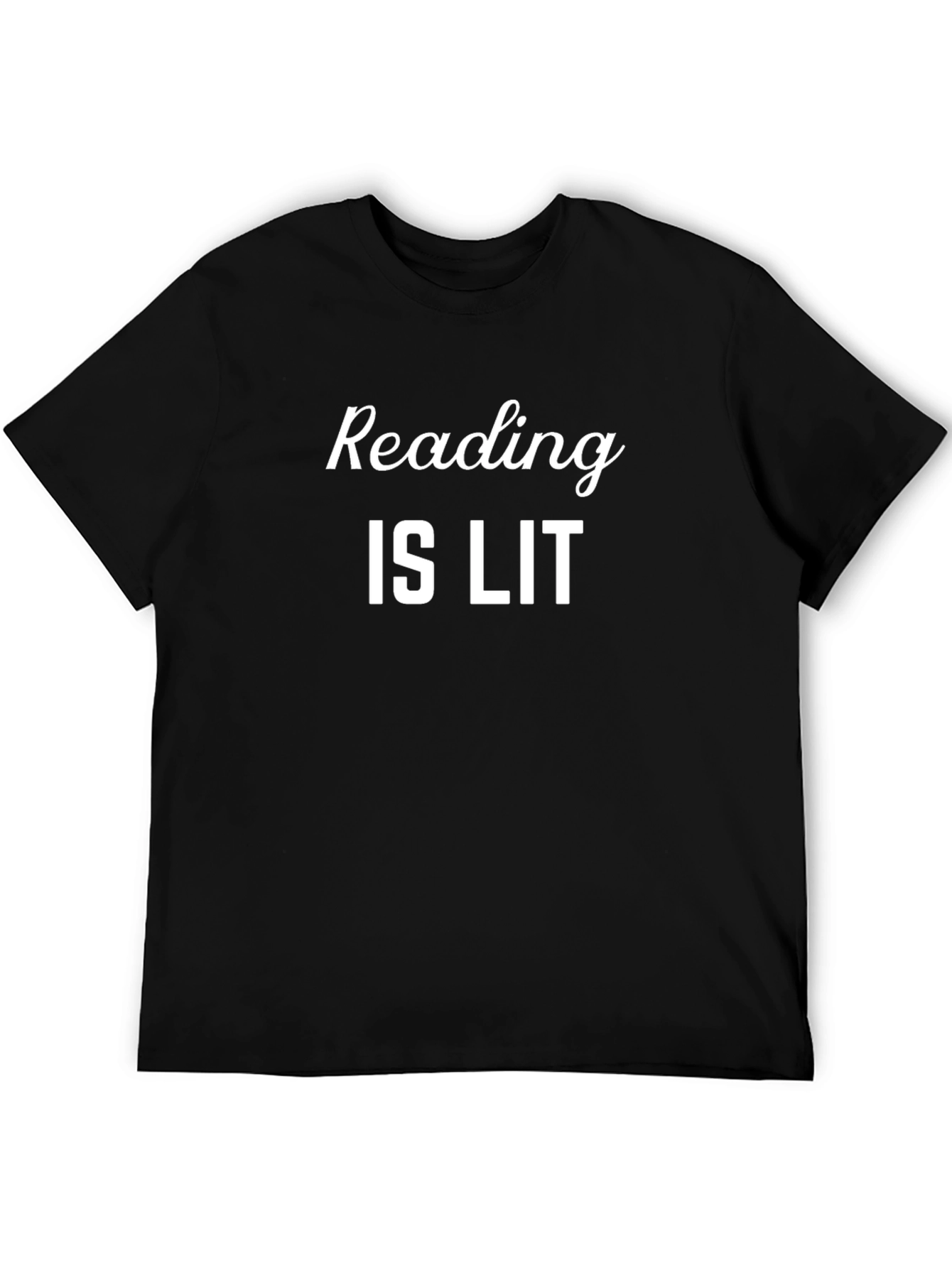 Black Reading is Lit Graphic Tee - Black view 5