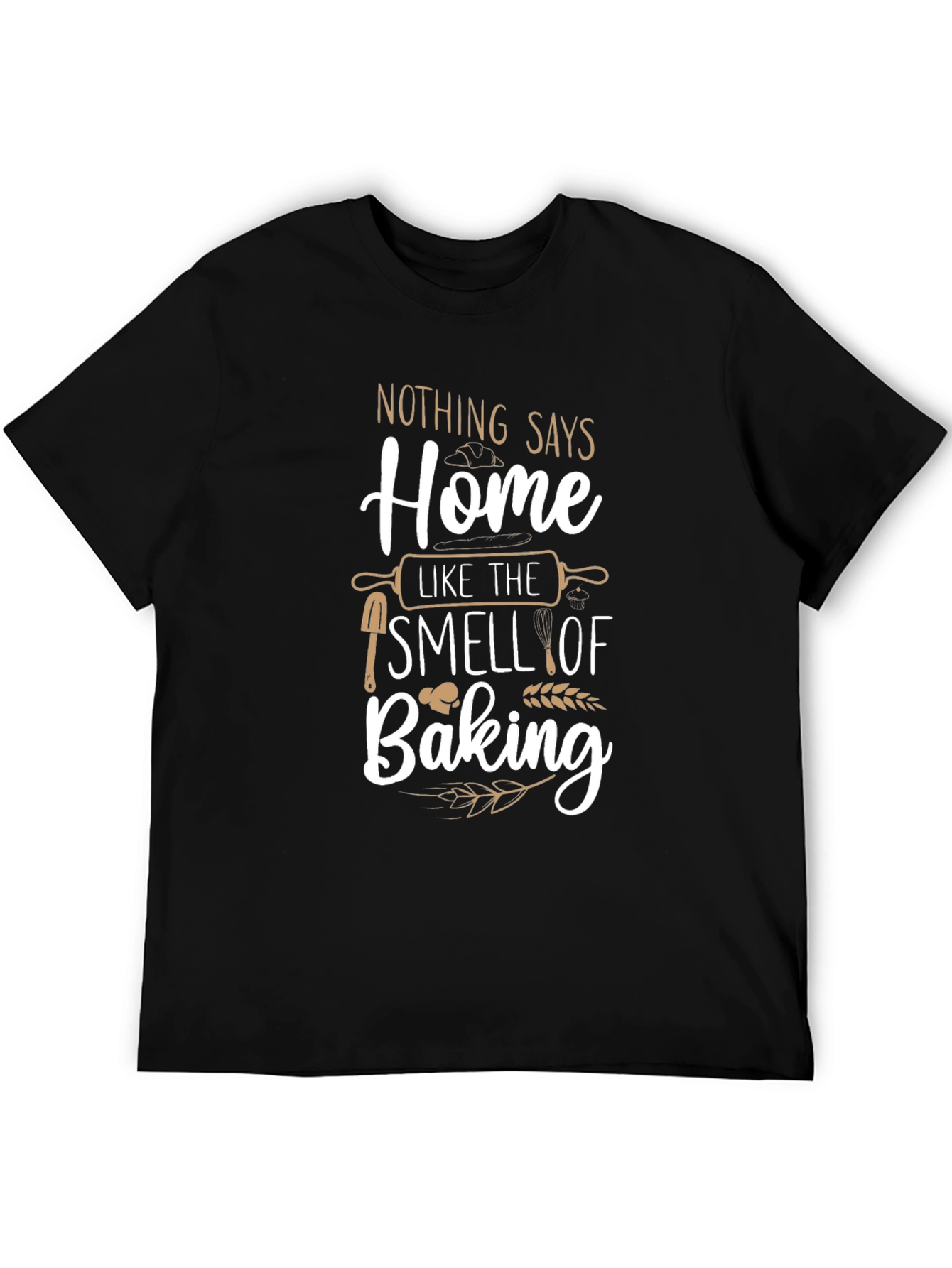 Black Home Baking T-Shirt - Soft Cotton Blend, Baker's Gift view 5