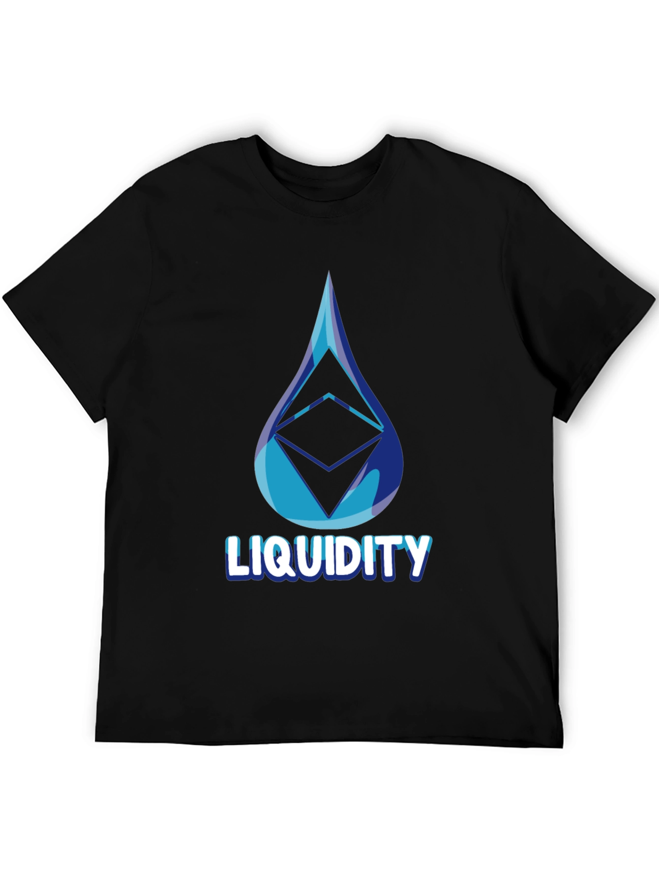 Black Liquidity Crypto Tee - Stylish Ethereum Design view 5