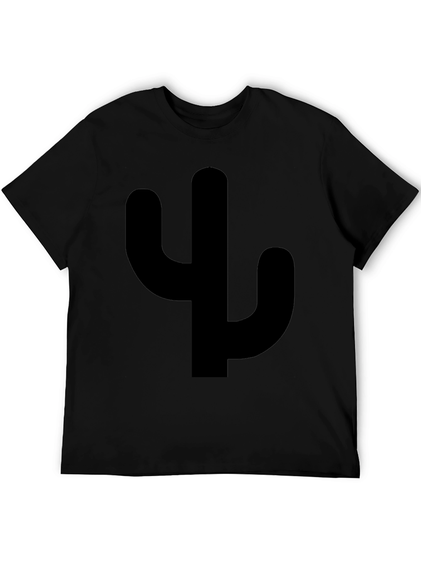 Black Cactus Silhouette Graphic Tee - Casual Style view 5
