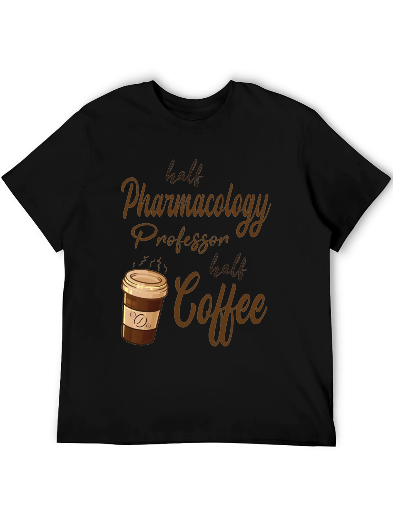 Black Pharmacology Professor Coffee Lover T-Shirt view 5