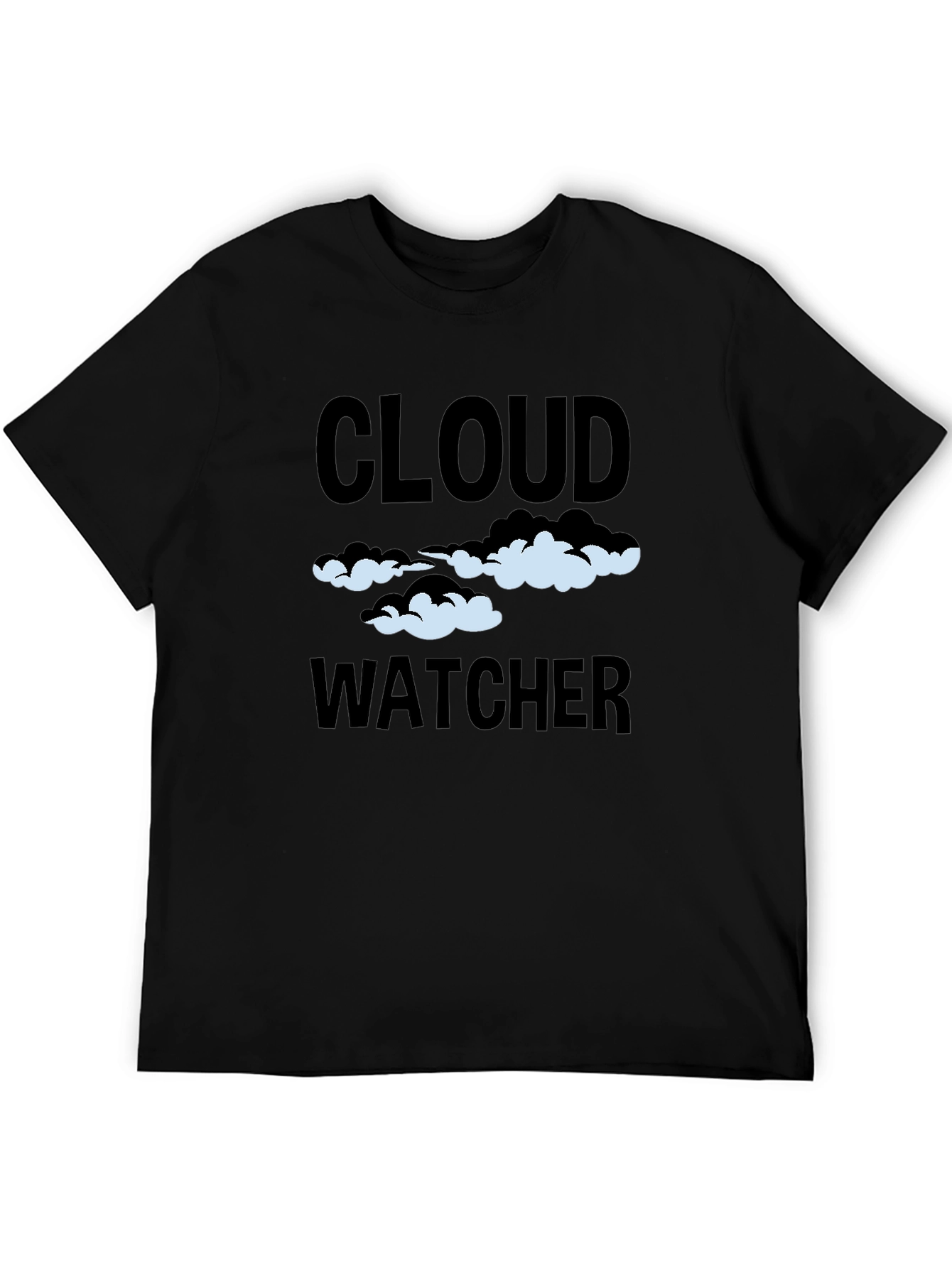 Black Cloud Watcher Graphic T-Shirt - Sky Gazing Tee view 5